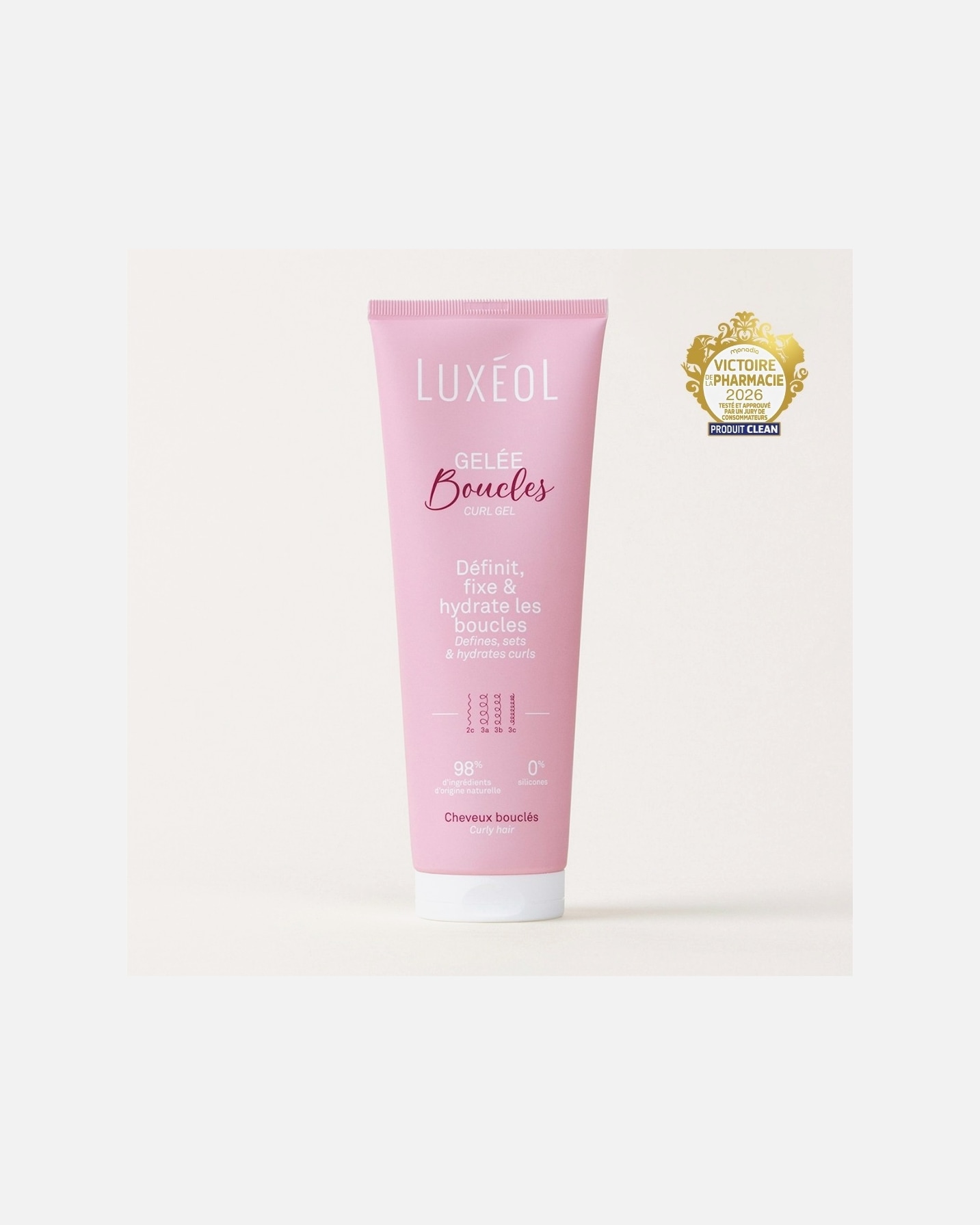 Gel cheveux pour Unisexe Luxéol Gelée Boucles 250 ml