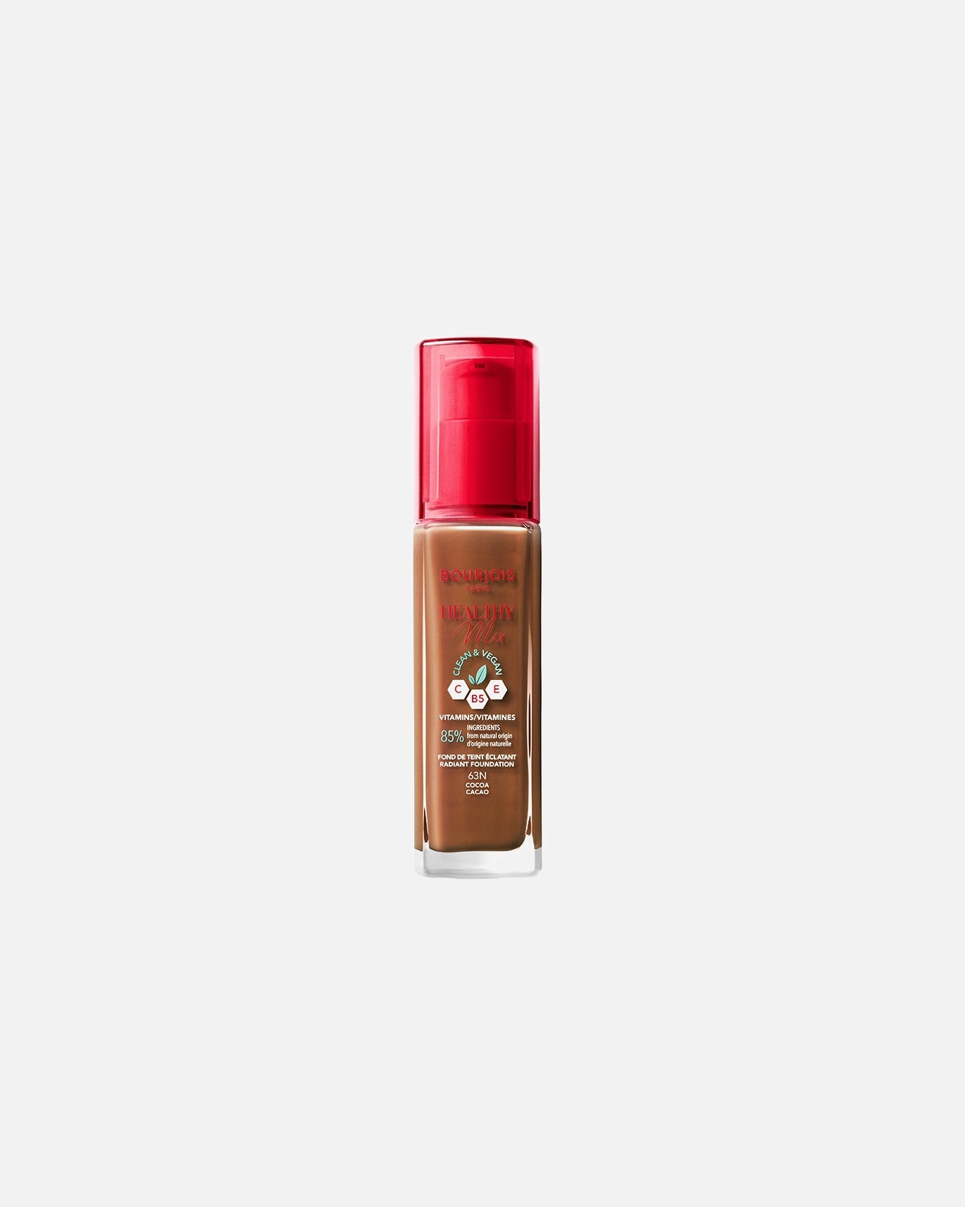 Fond de teint pour Femme Bourjois HEALTHY MIX CLEAN 63 Cacao
