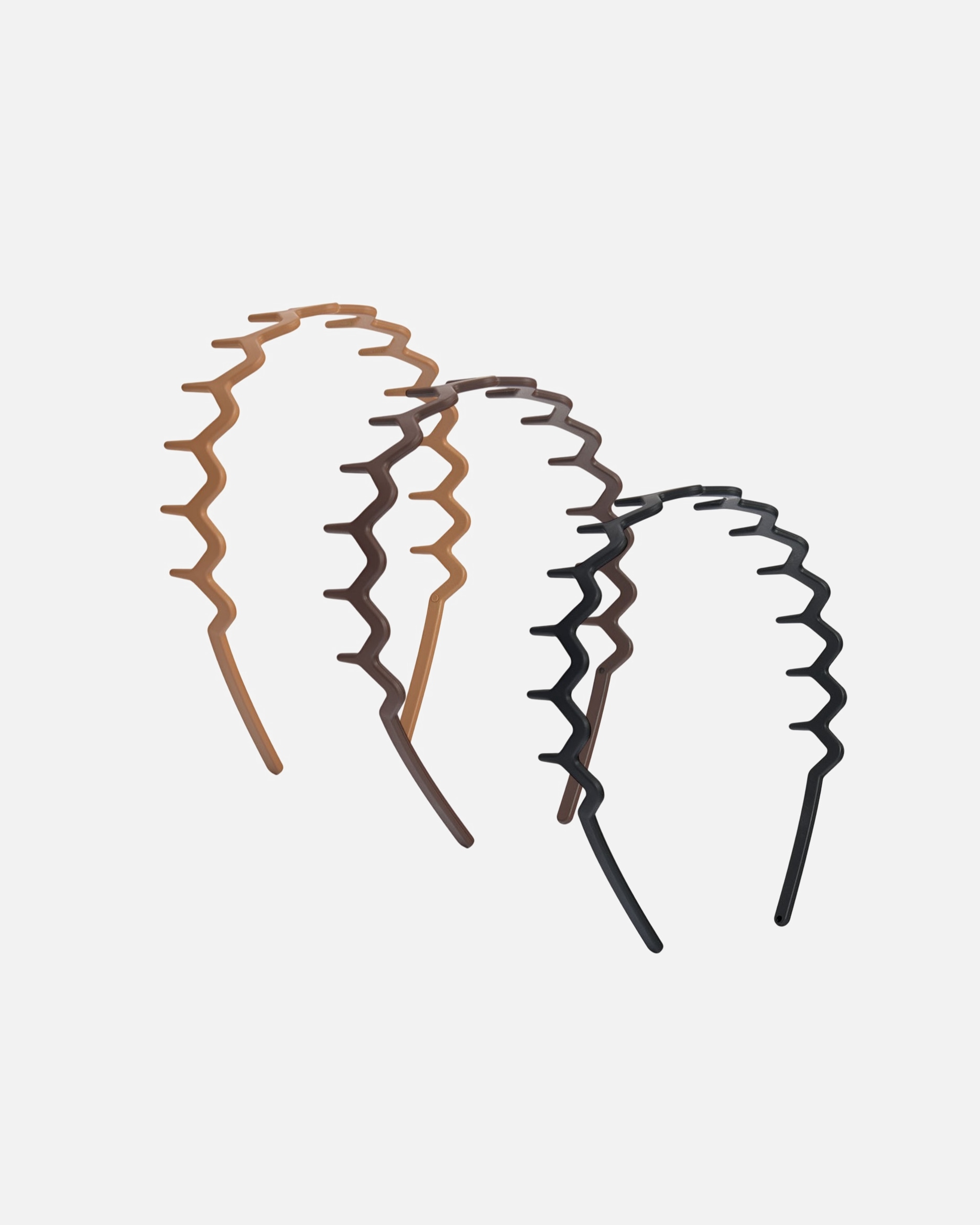 Accessoires pour les cheveux pour Unisexe Brushworks Serre-tête Zig Zag x3 1 unité