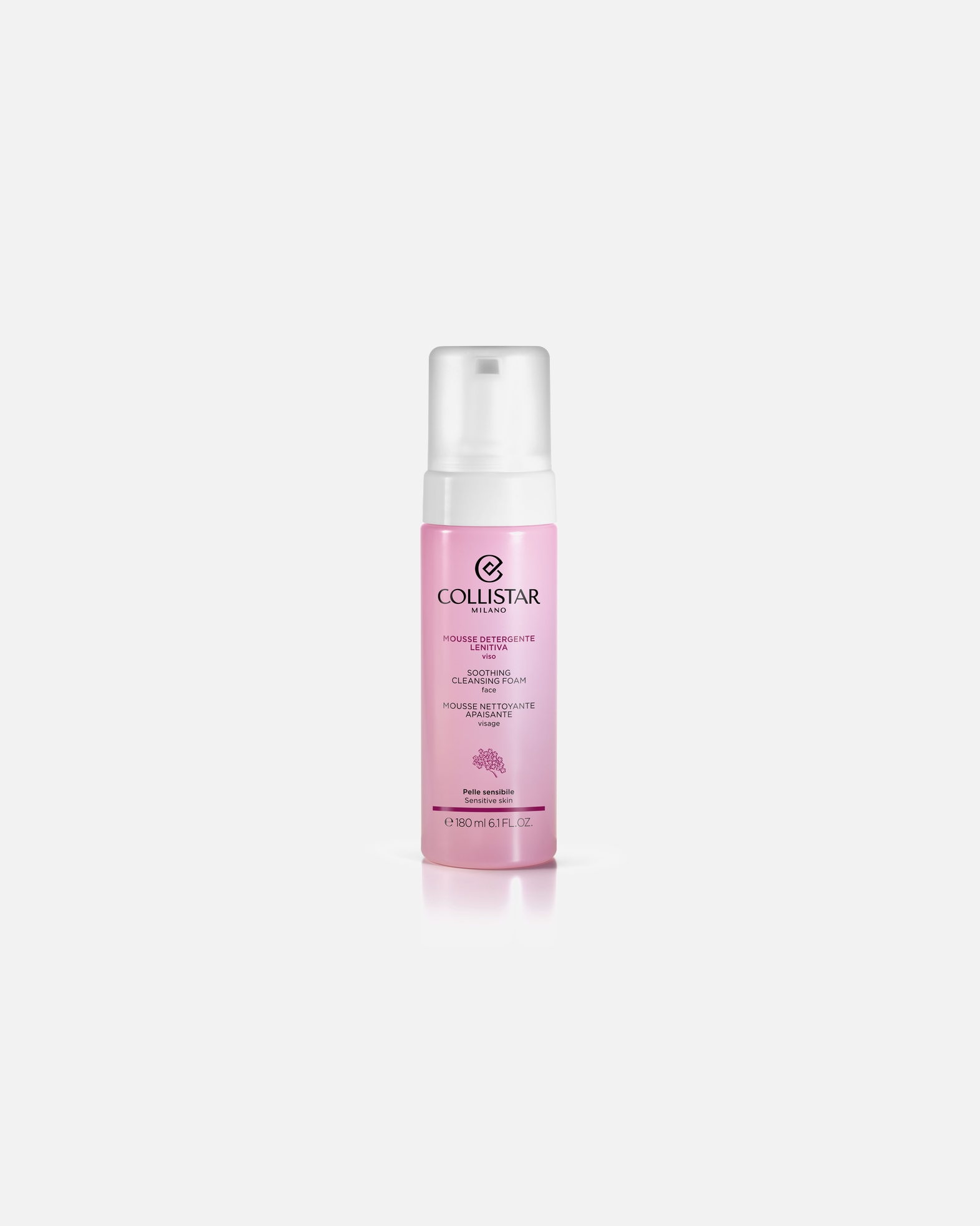 Mousse nettoyante visage pour Unisexe Collistar Mousse Nettoyante Apaisante Visage 180 ml