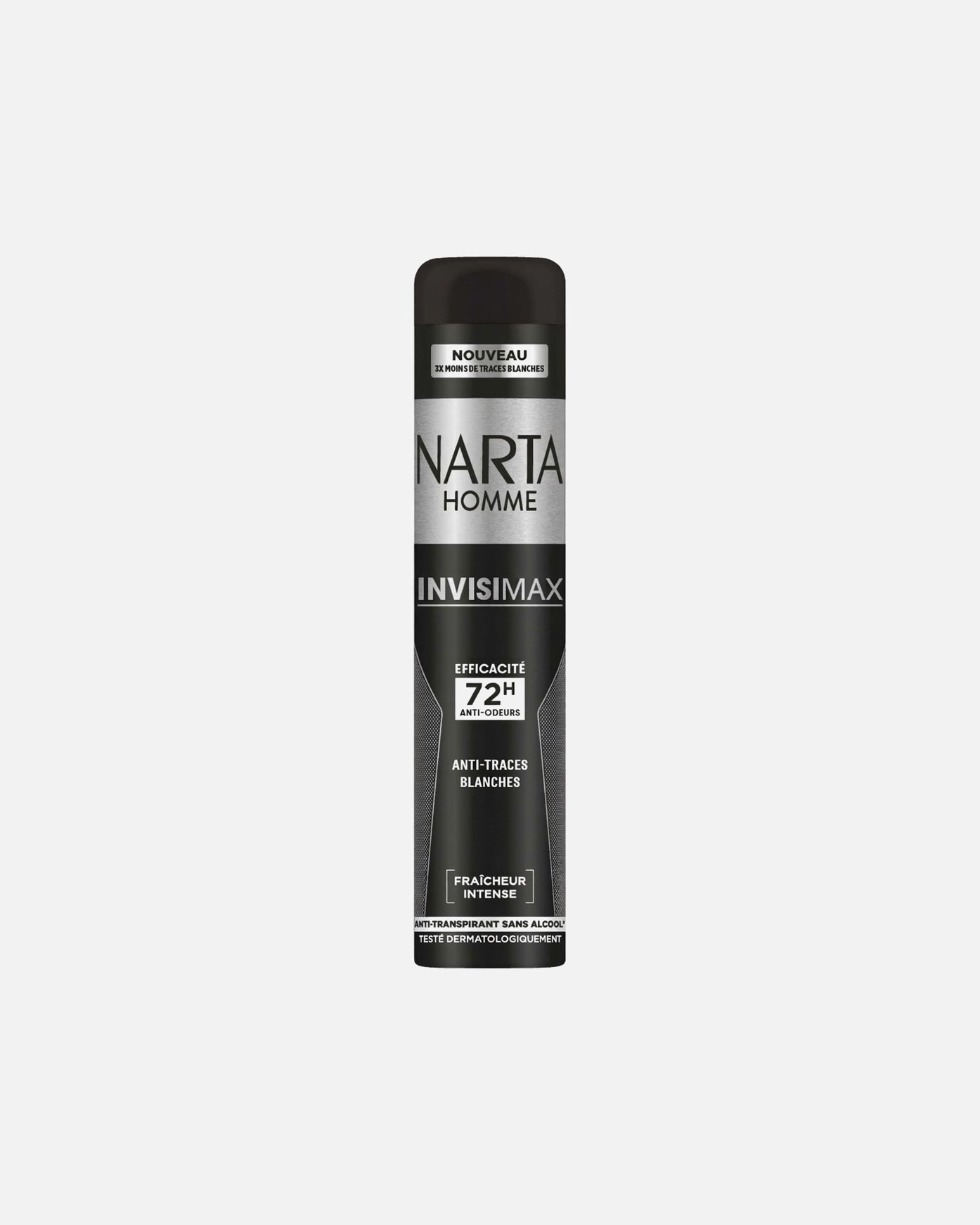 Déodorant pour Homme Narta Invisimax Déodorant Spray Homme Anti-transpirant et Anti-traces Blanches 48h 200 ml