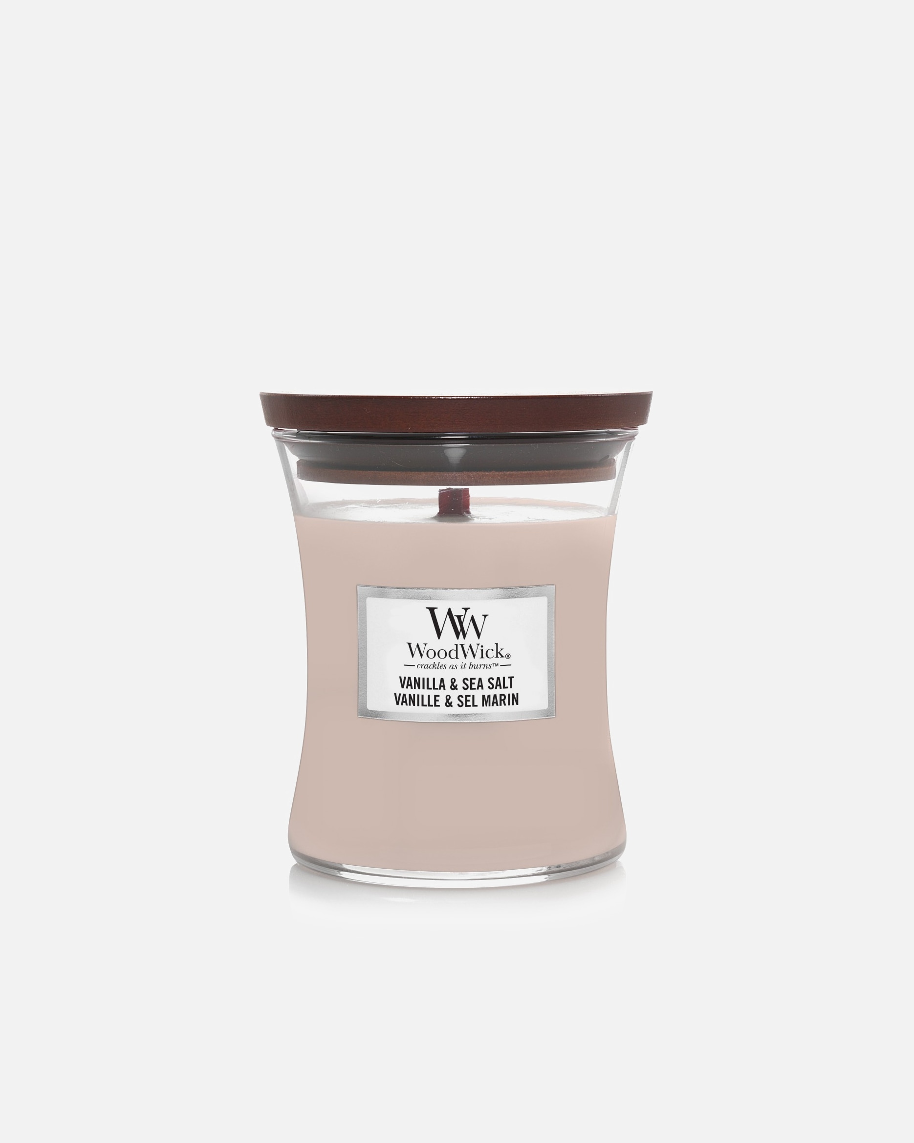 Bougie pour Unisexe WoodWick Vanille & Sel de mer 658 g