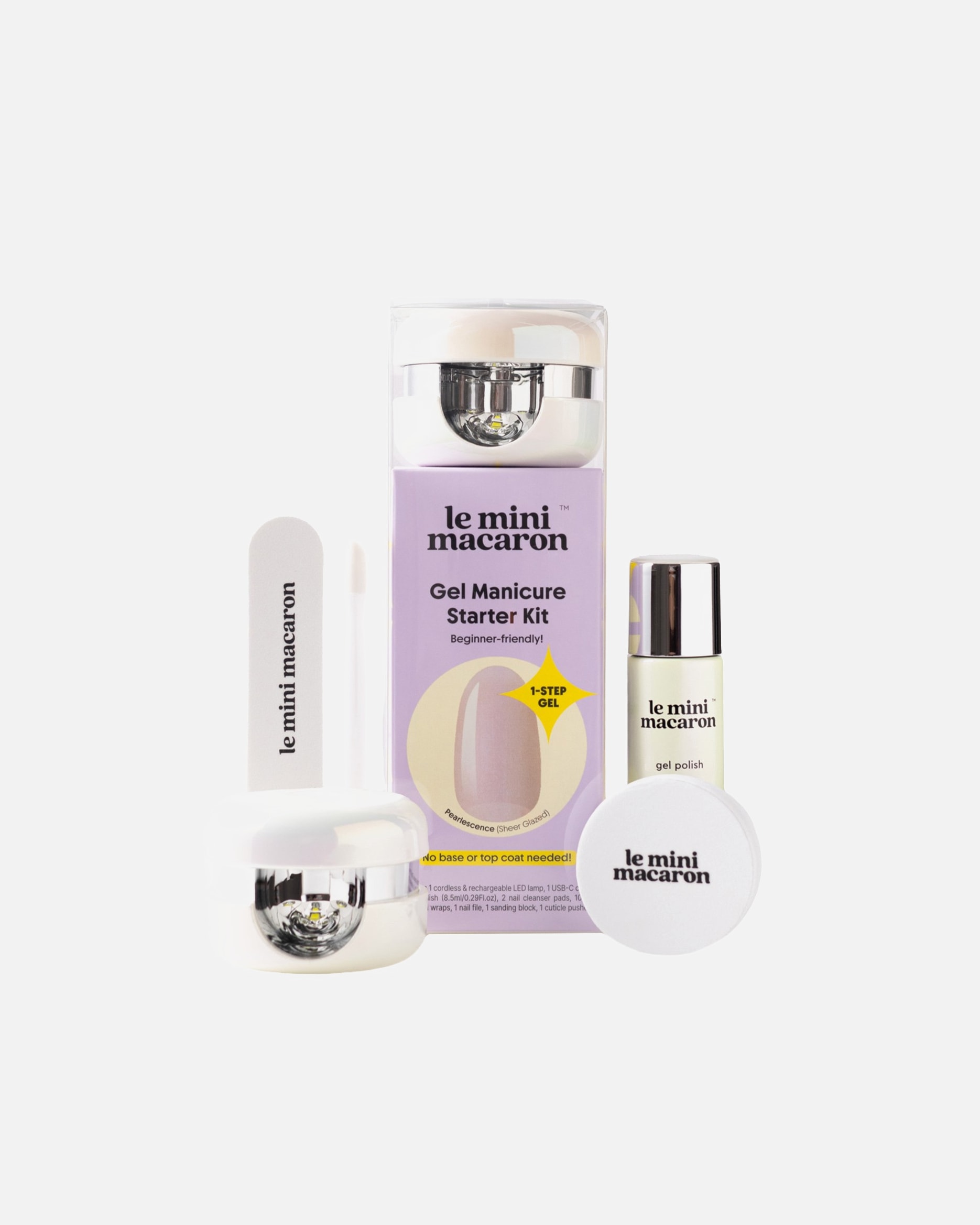 Kit de soins pour les ongles pour Unisexe Le Mini Macaron Kit de vernis semi-permanent Pearlescence