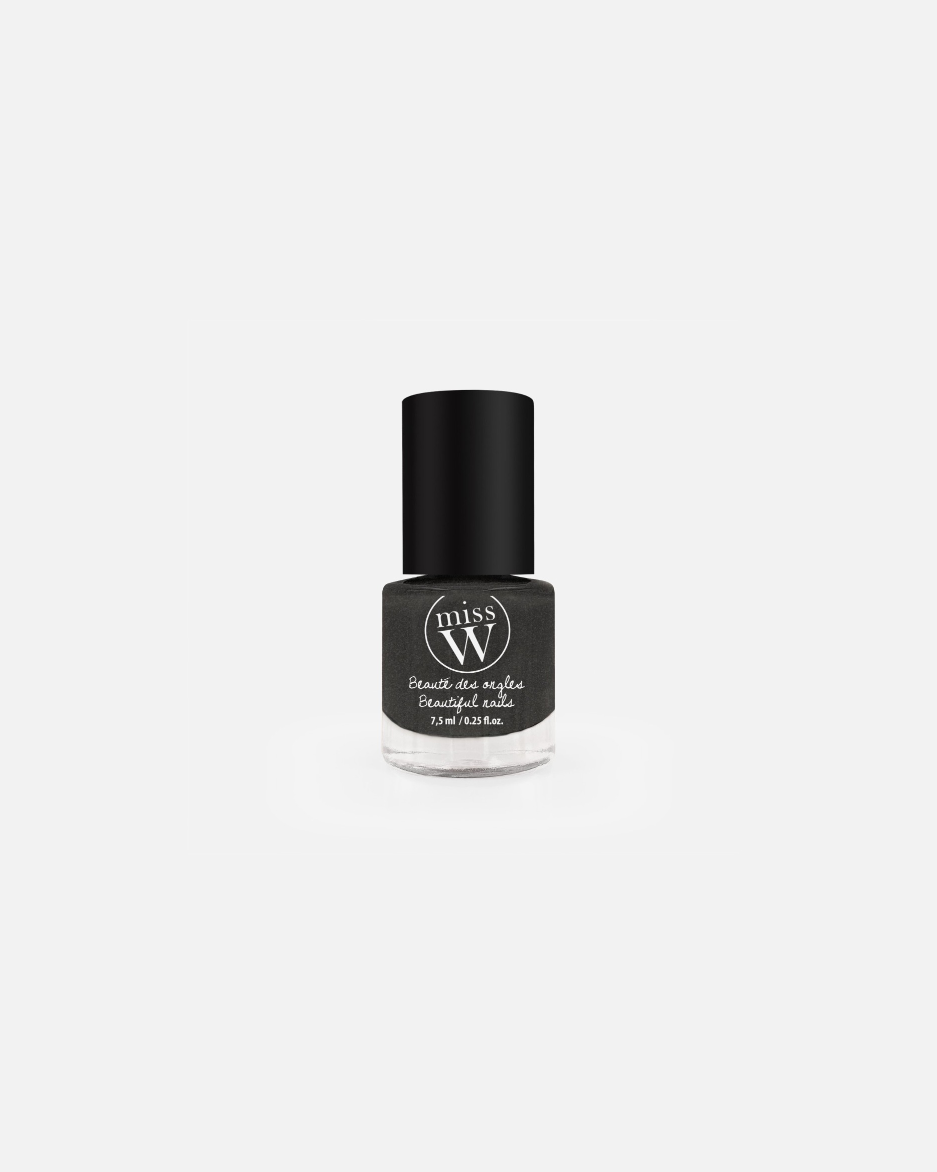 Vernis pour Femme Miss W Vernis à ongles 18 - Gris sombre nacré
