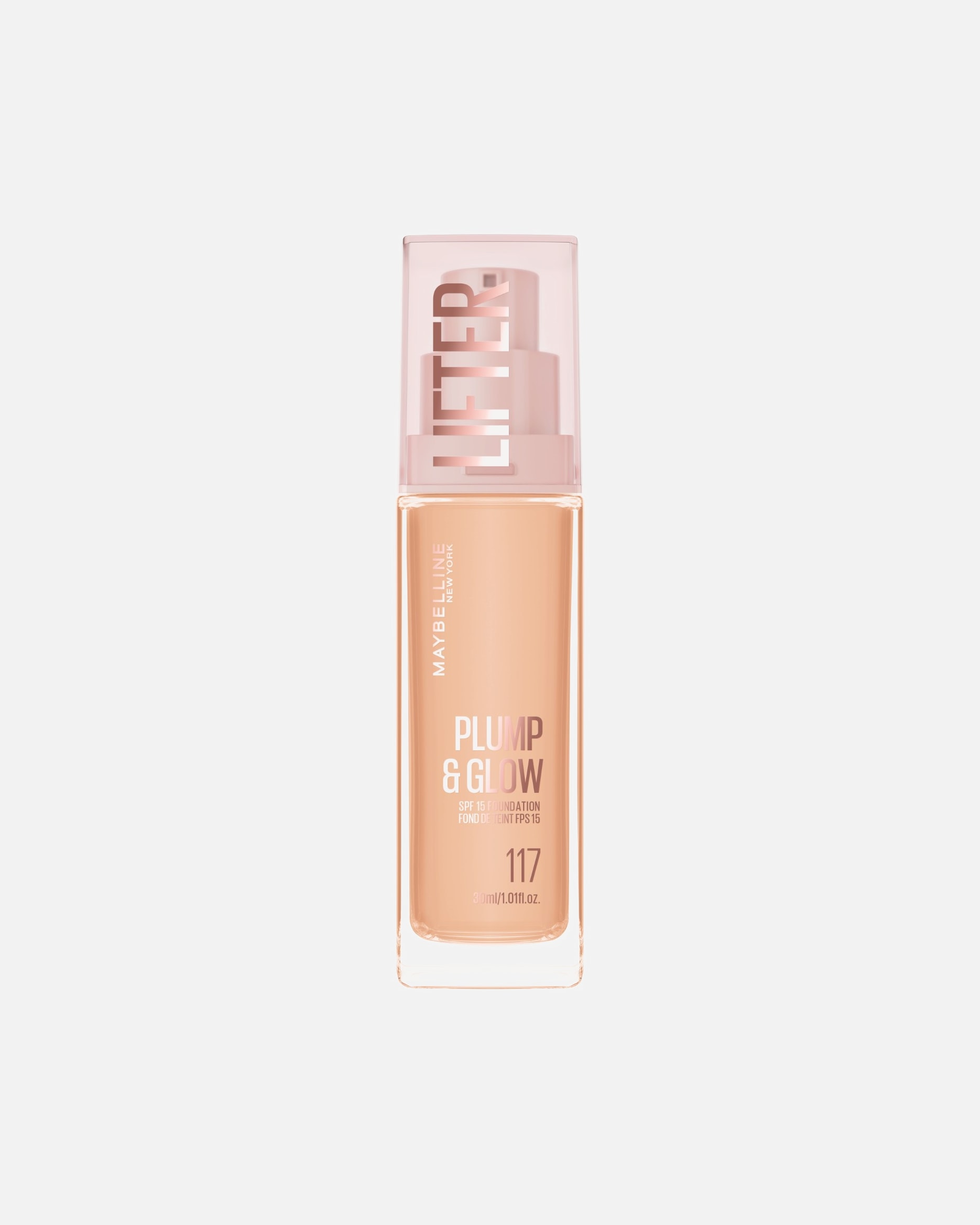 Fond de teint pour Unisexe Maybelline Lifter Plump & Glow 117