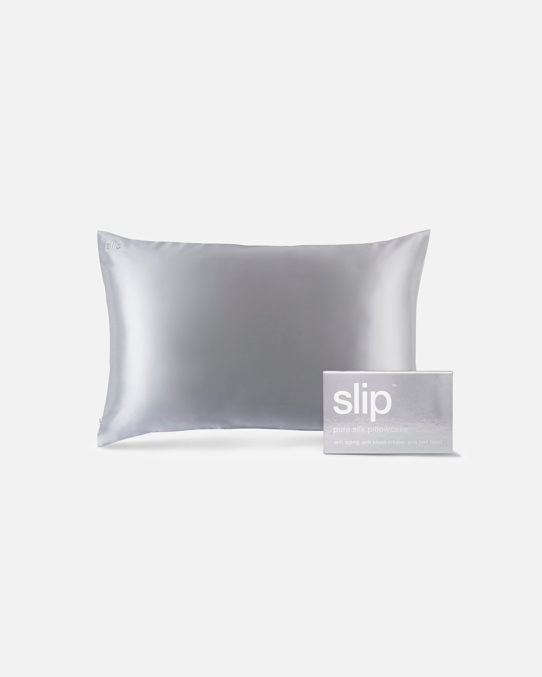 Coussins pour Unisexe Slip Pure Silk Pillowcase SILVER