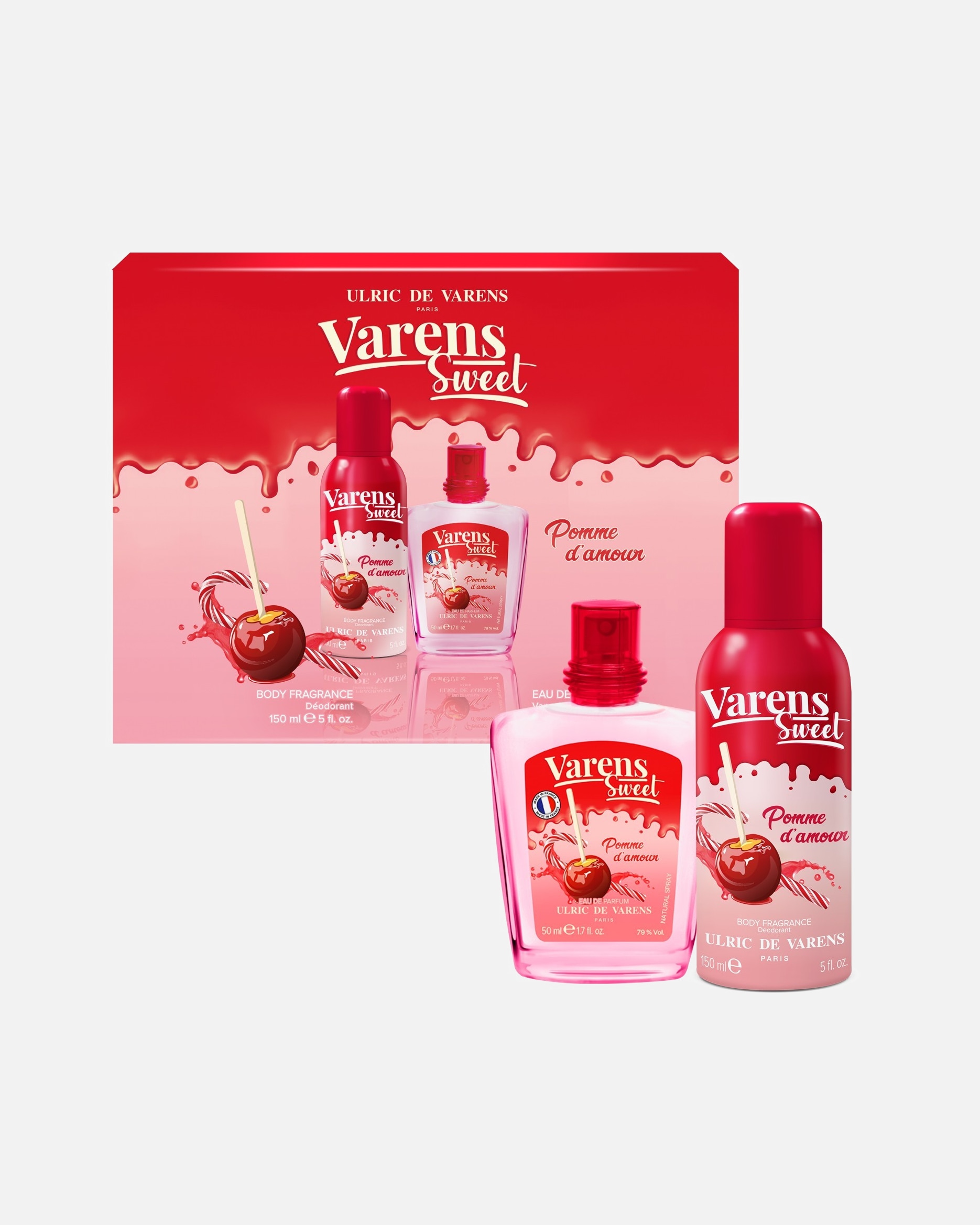 Coffret parfum pour Femme Ulric De Varens Sweet Pomme d'Amour Eau de Parfum 1 unité