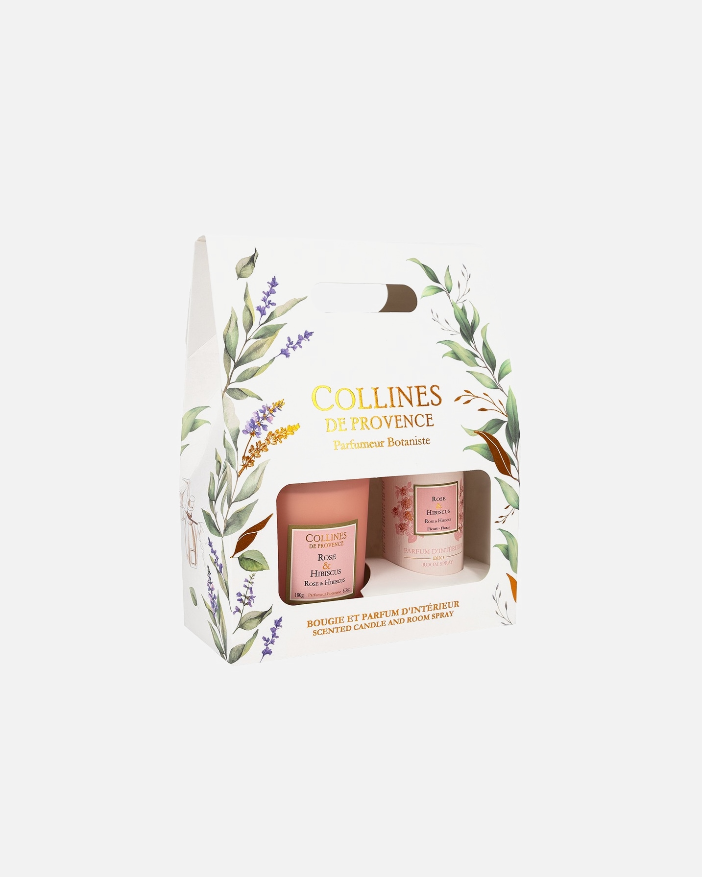 Parfum d'ambiance pour Unisexe collines de provence Default Brand Line Coffret + PI Rose & Hibiscus Duos Parfumés 1 unité