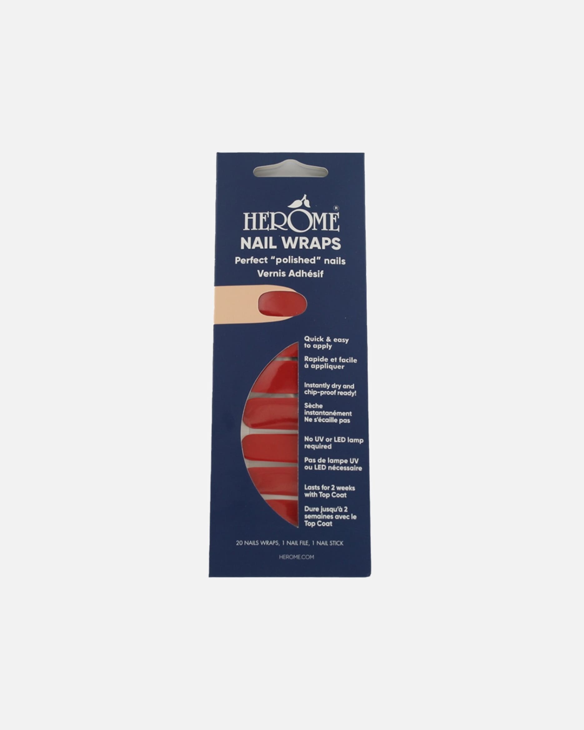Vernis pour Unisexe Herome Cosmetics Nail Wraps ruby red