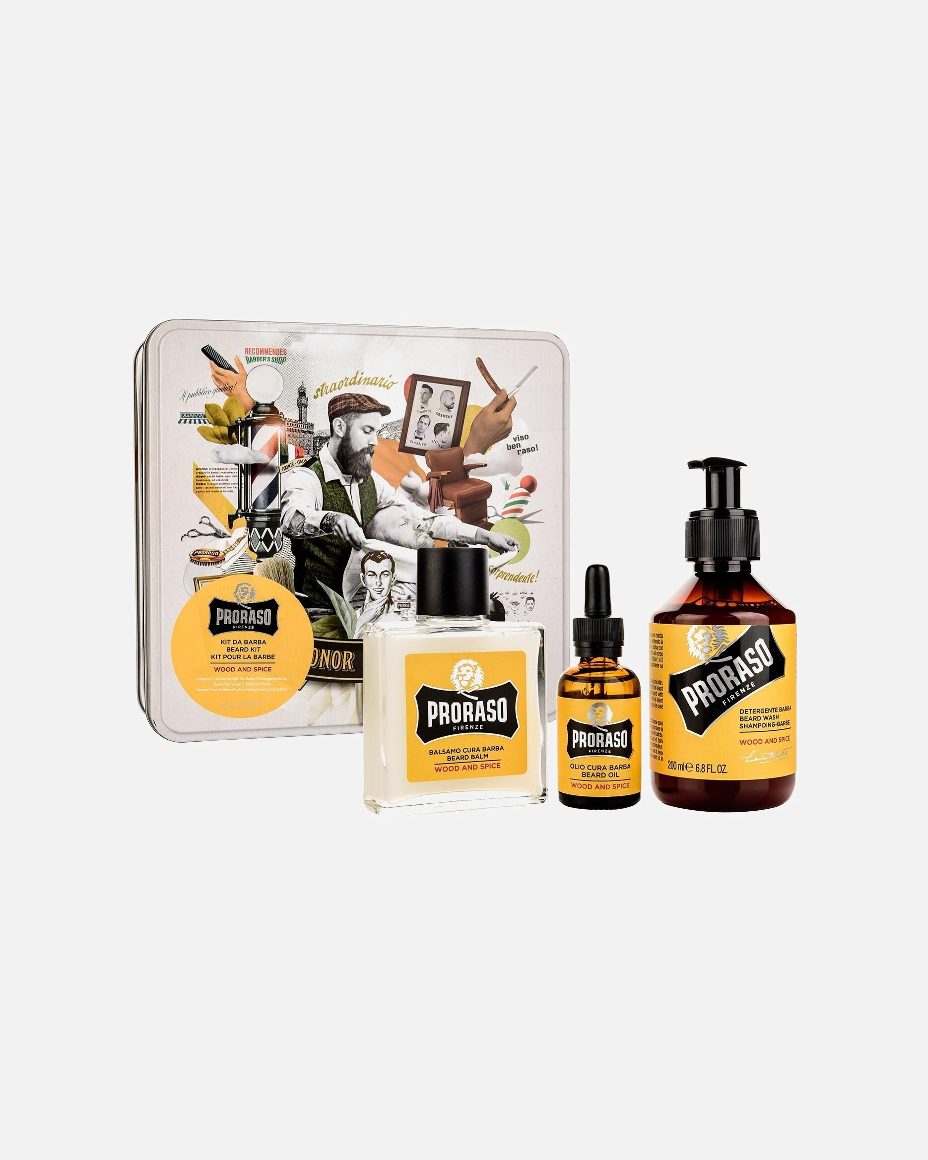 Coffret soin visage pour Unisexe PRORASO Beard Kit Wood & Spice Beard Kit Wood & Spice