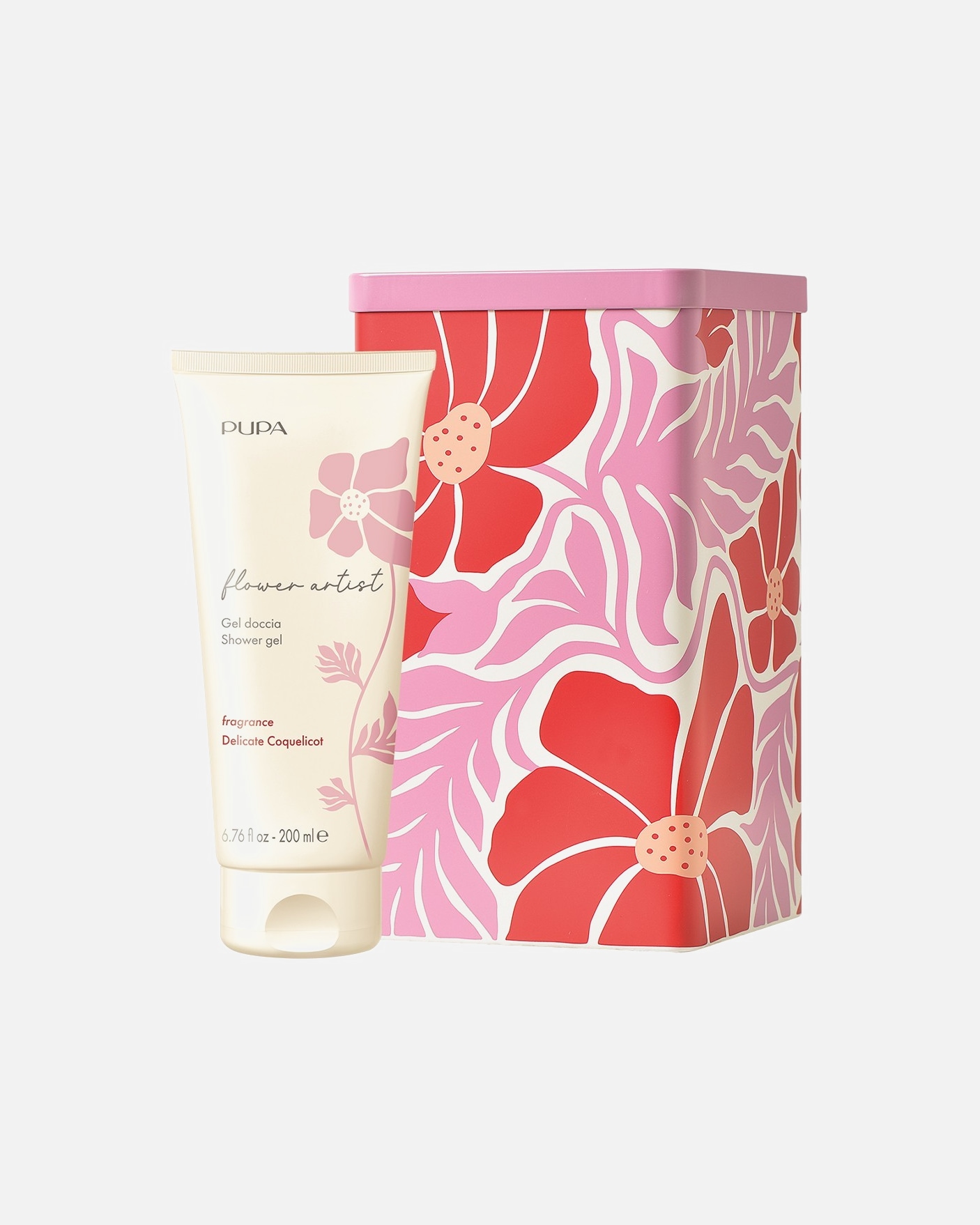 Gel douche pour Femme PUPA Milano Flower Artist 006 - DELICATE COQUELICOT