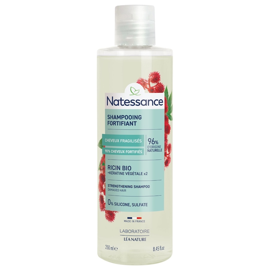 Natessance - Shampooing réparateur fortifiant - Ricin & Kératine végétale - 250 ml Shampoing unisex