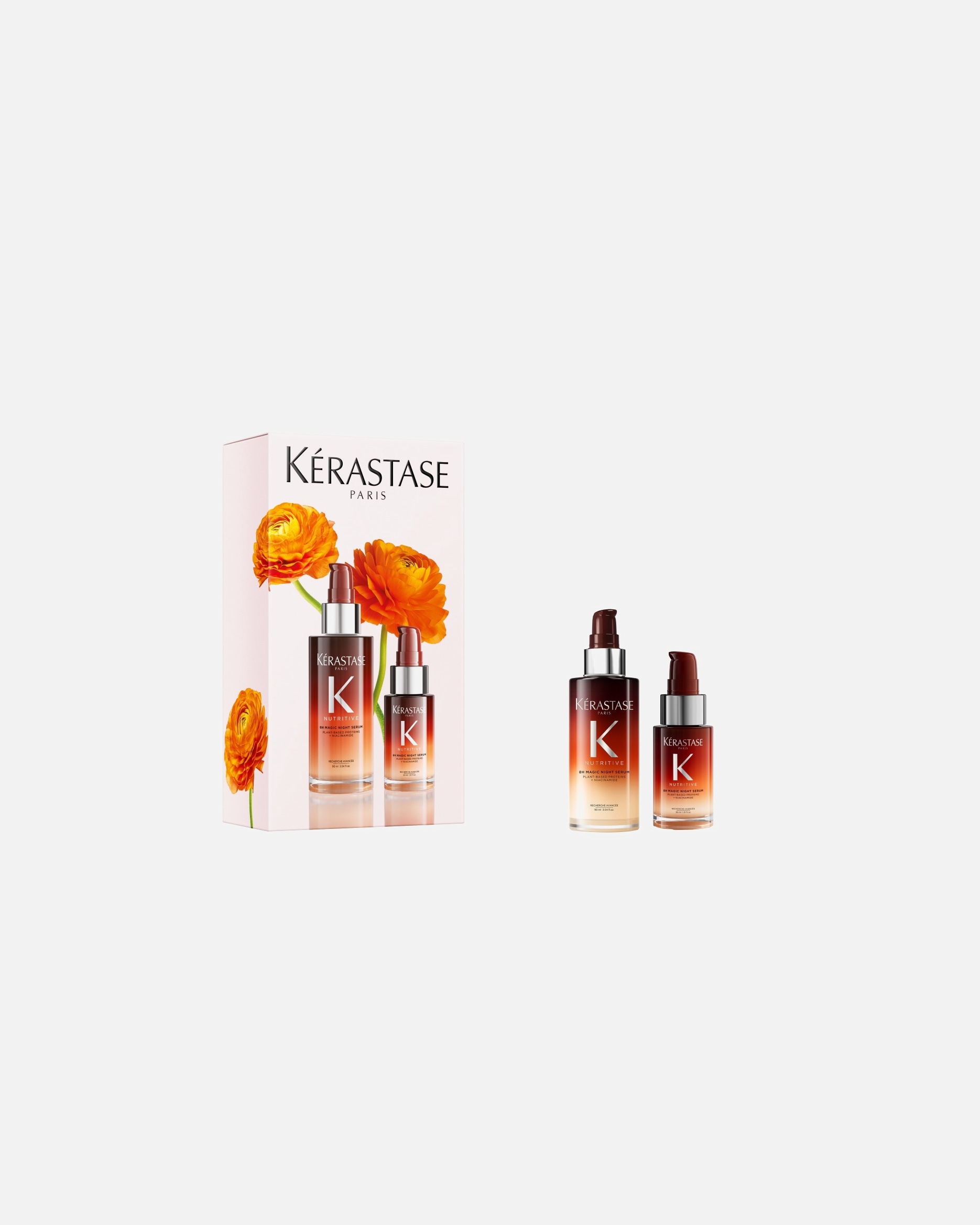 Coffret soin cheveux pour Unisexe Kérastase Nutritive Duo Sérum de nuit nourrissant 8h pour tous types de cheveux secs 1 unité