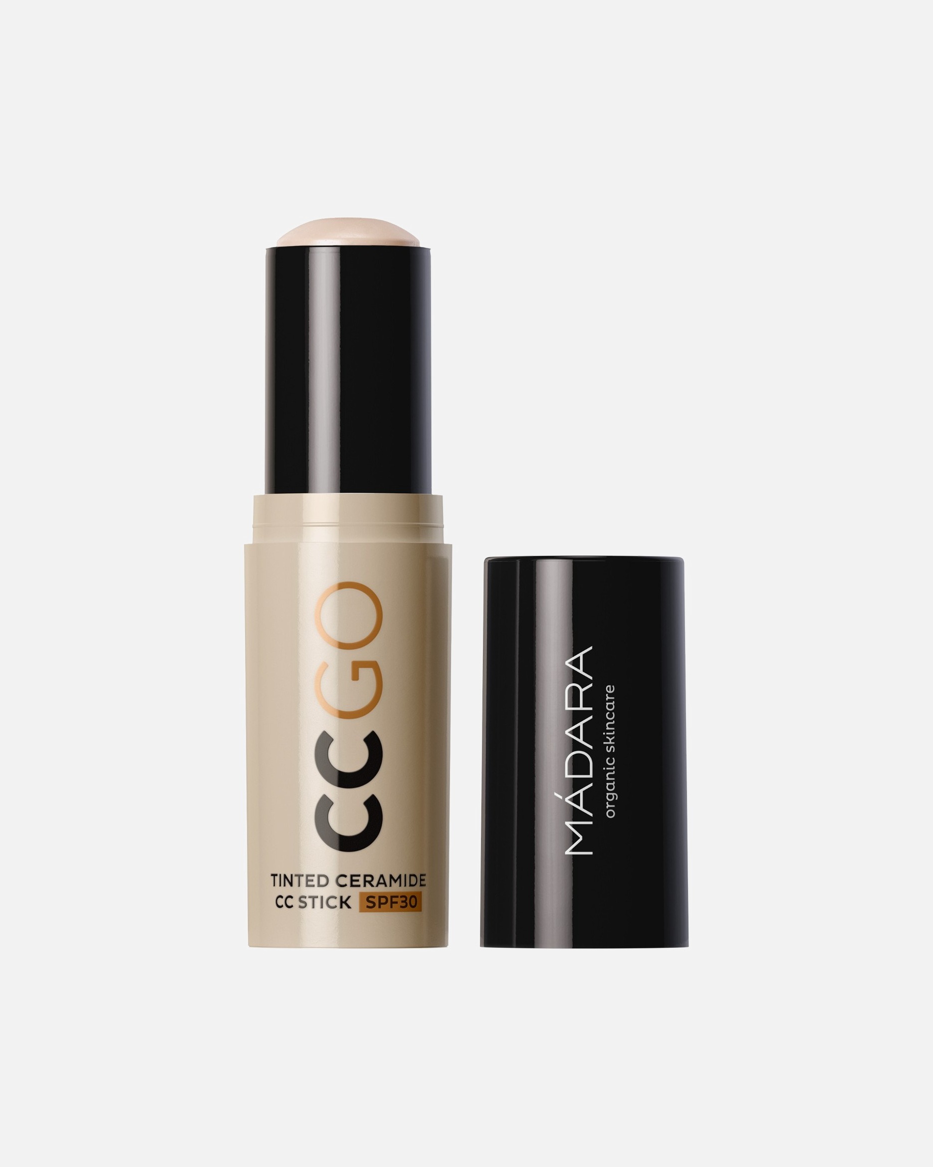 Crème solaire pour Unisexe MÁDARA City CC CC GO Stick CC teinté aux céramides SPF30 20 - Ivory