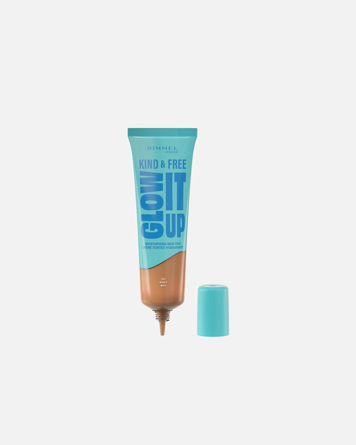 Fond de teint pour Unisexe Rimmel London Glow It Up Perfecteur de teint hydratant 303 Honey