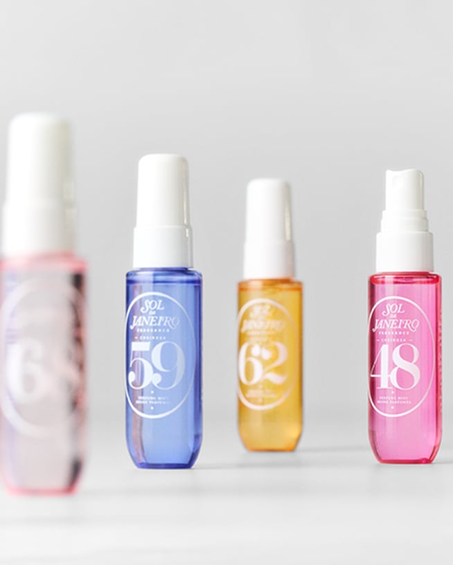 Découvrez les brumes corporelles Sol de Janeiro, une alternative légère et rafraîchissante au parfum, disponibles dans une variété de parfums fruités et estivaux.