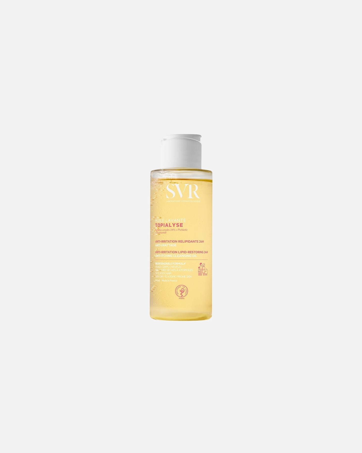 Huile visage pour Femme SVR Topialyse HUILE LAVANTE 100 ml