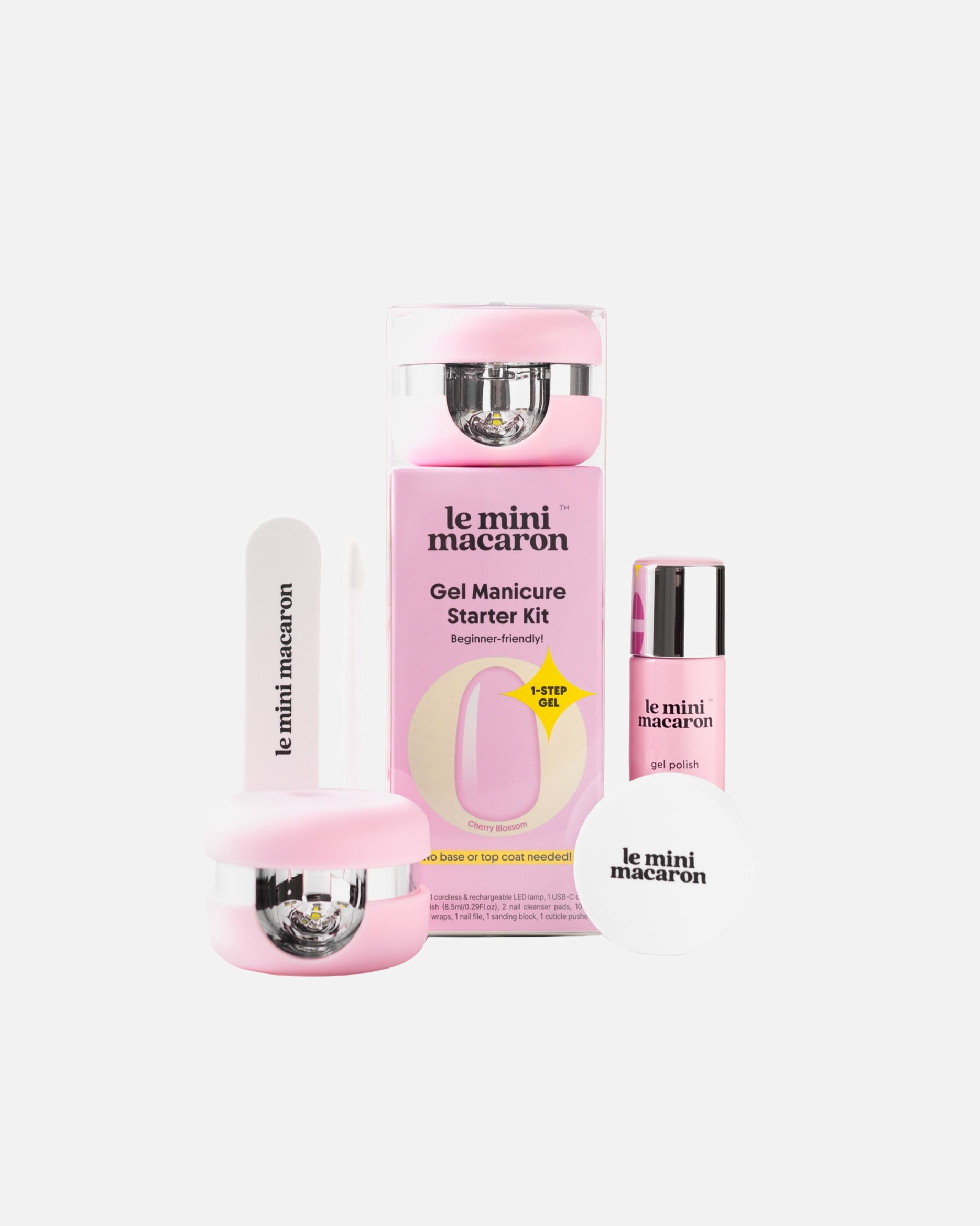 Kit de soins pour les ongles pour Unisexe Le Mini Macaron Kit de vernis semi-permanent Cherry Blossom