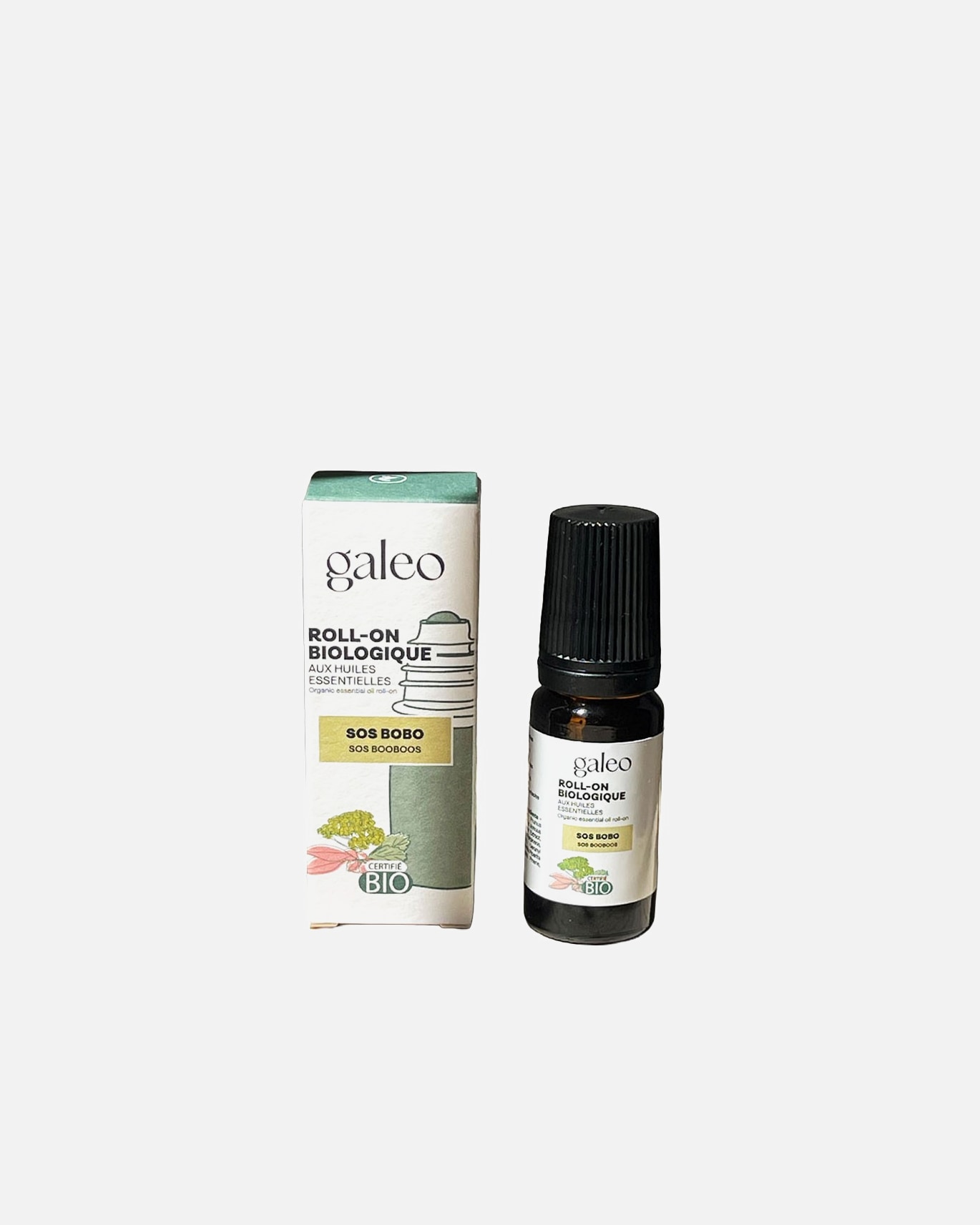 Huile essentielle pour Unisexe Galeo Roll-on aux huiles essentielles bio sos bobo 10 ml