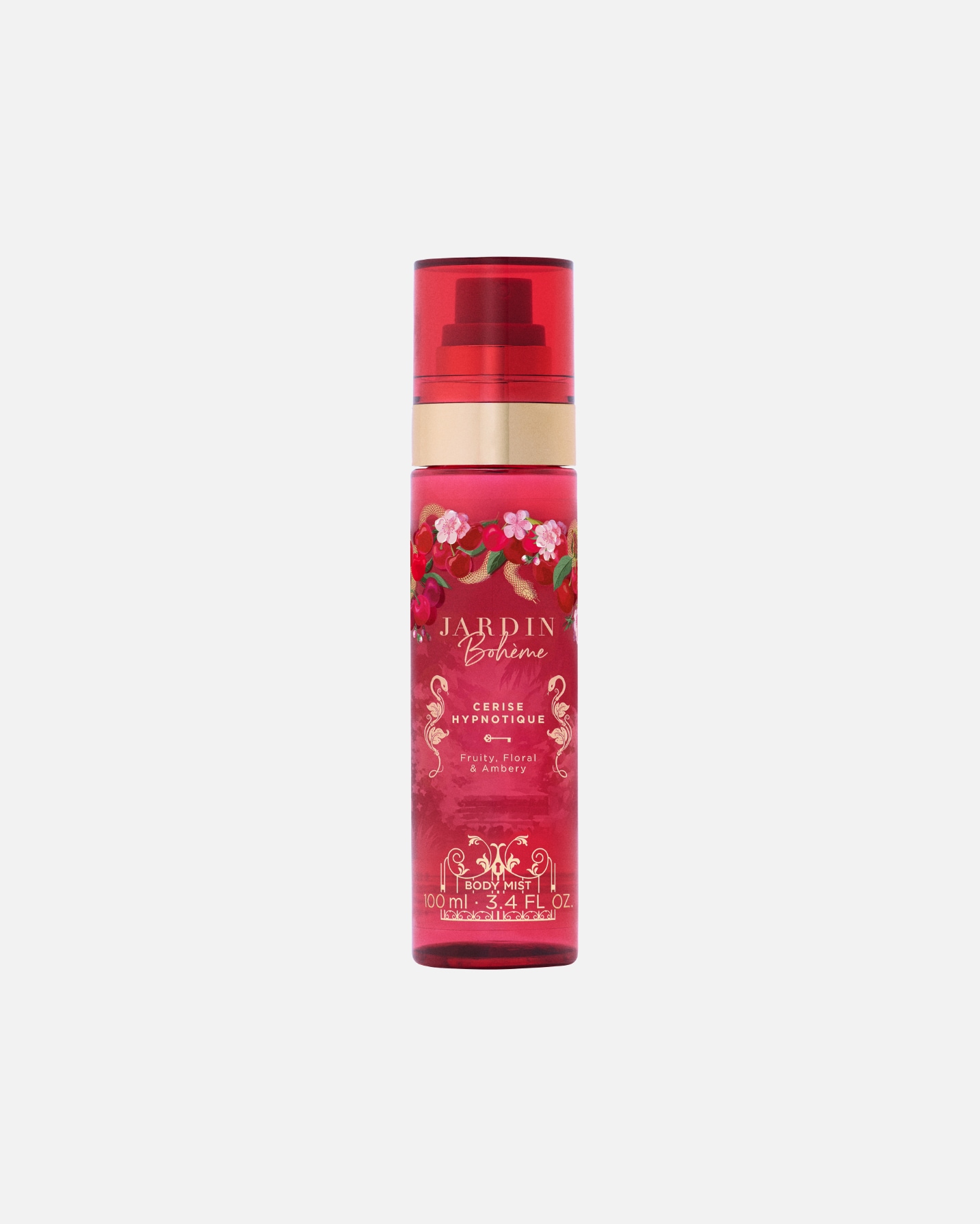 Spray pour le corps pour Unisexe Jardin Bohème Fruit Collection Brume Cerise Hypnotique 100 ml