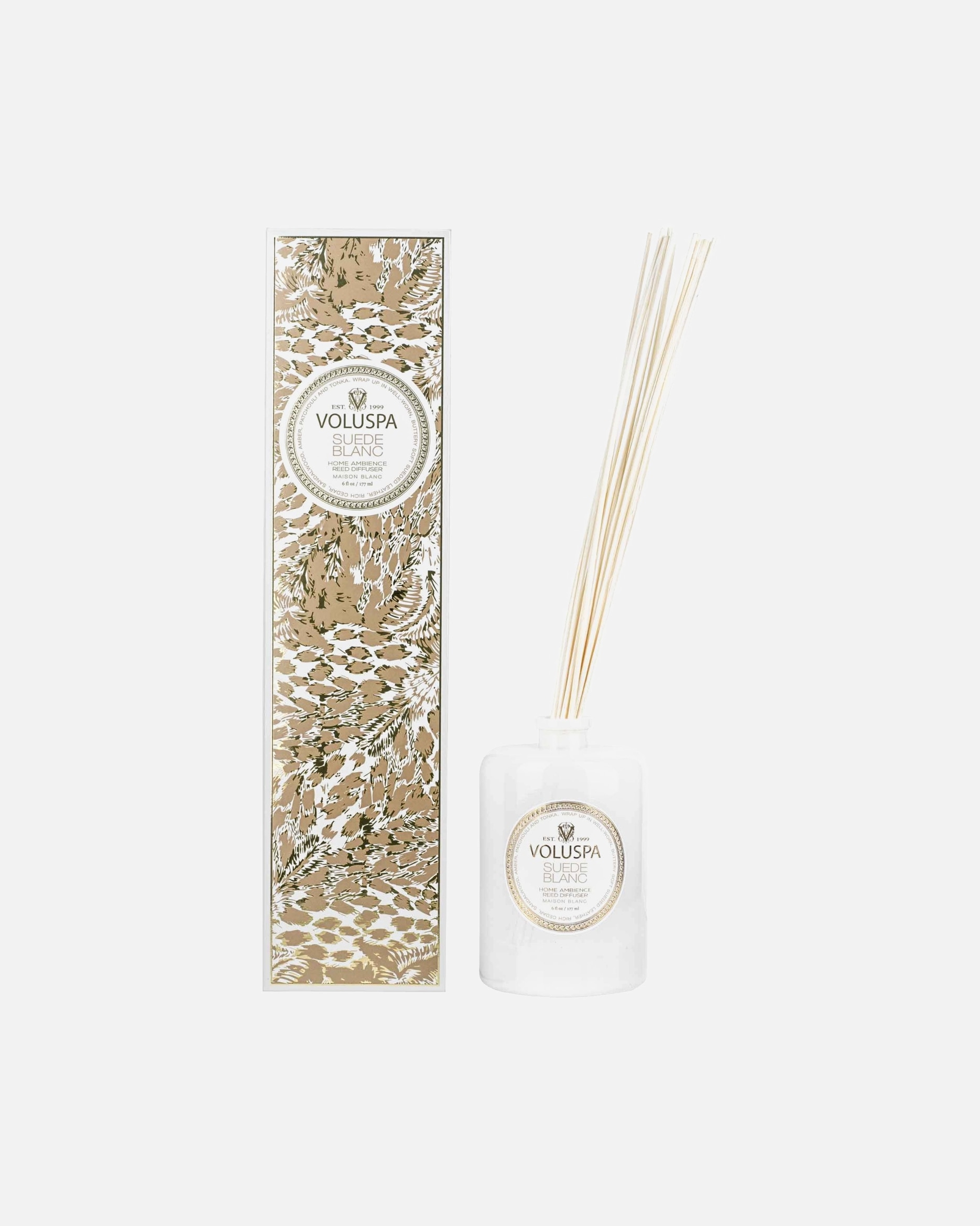 Parfum d'ambiance pour Unisexe VOLUSPA Reed Diffuser SUEDE BLANC