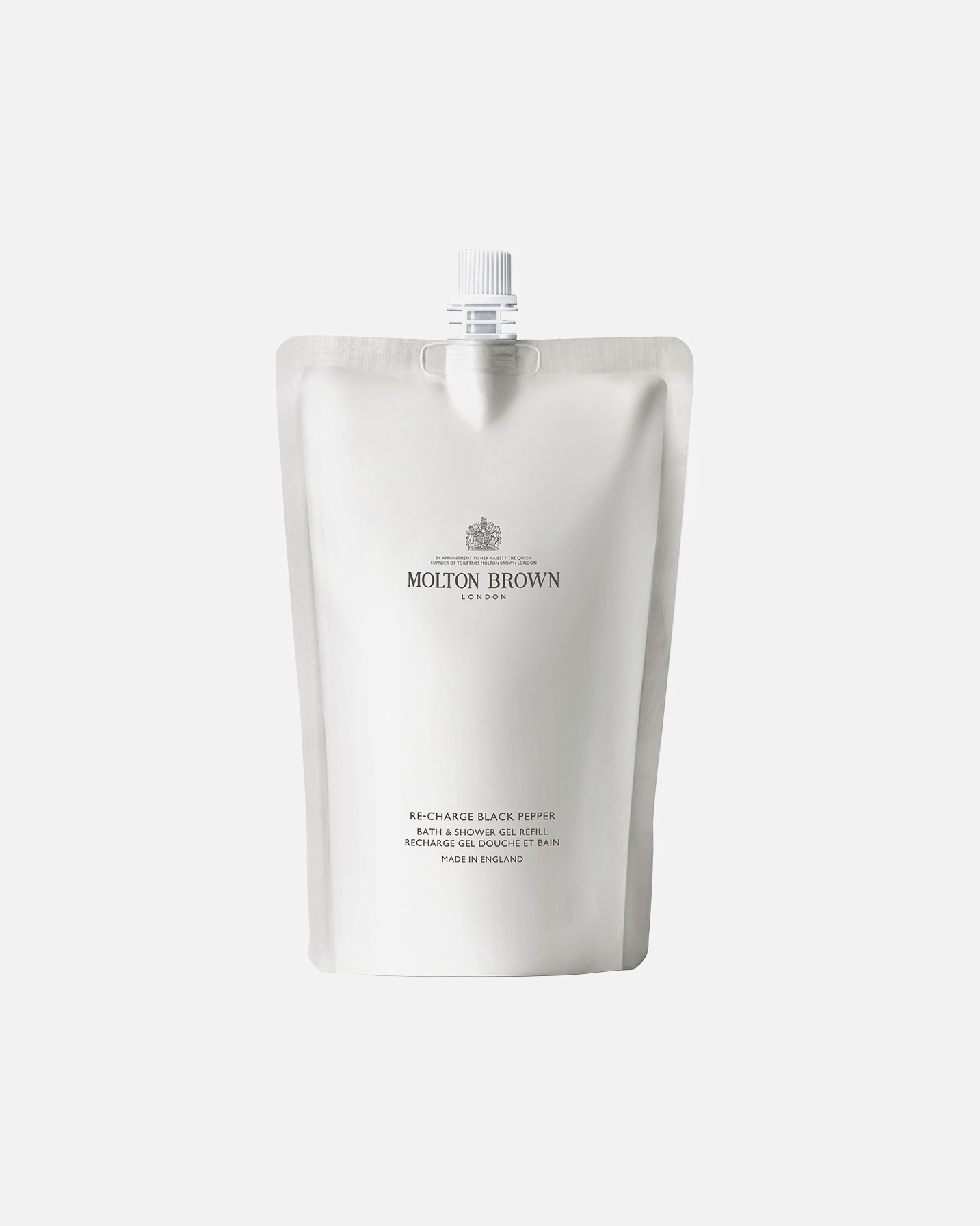 Savon pour le corps pour Homme Molton Brown Body Essentials Re-charge Black Pepper Bath & Shower Gel 400 ml - Refill