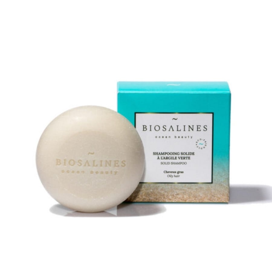 BIOSALINES - Shampooing Solide à l Argile Verte Shampoing 75 g unisex