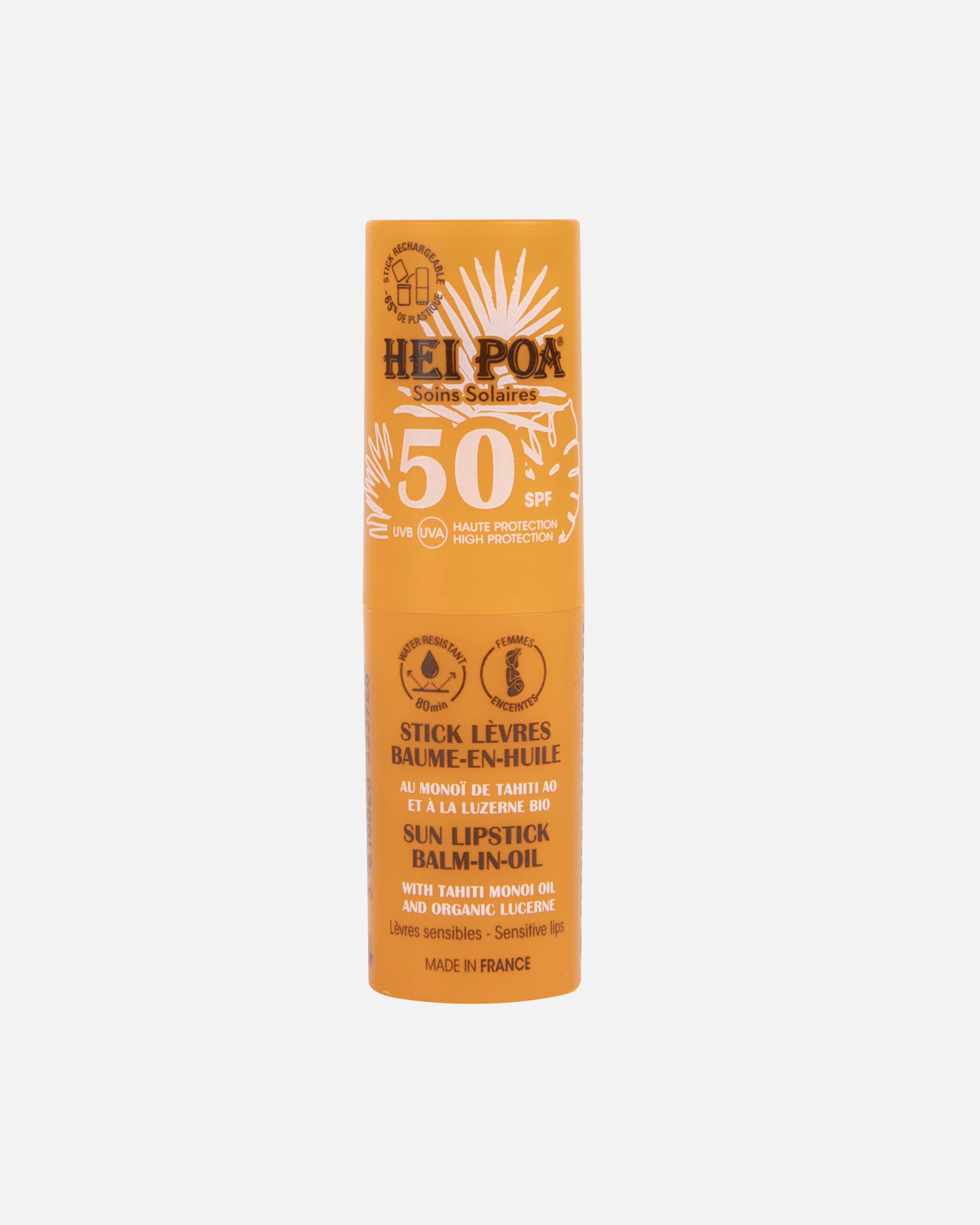 Baume à lèvres pour Unisexe HEI POA Default Brand Line BAUME-EN-HUILE SPF50 4 g - Rechargeable