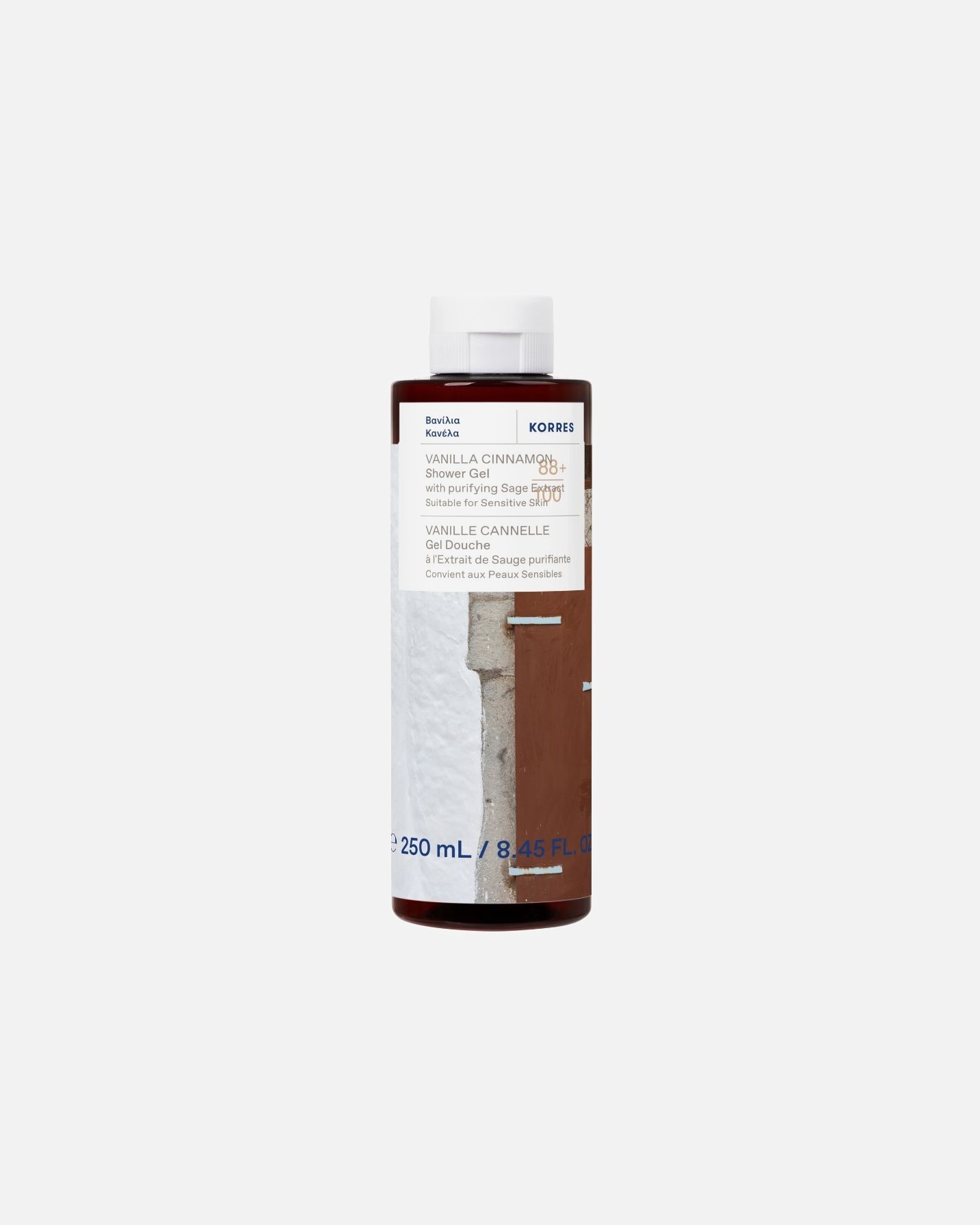 Gel douche pour Unisexe KORRES Vanilla Cinnamon 250 ml