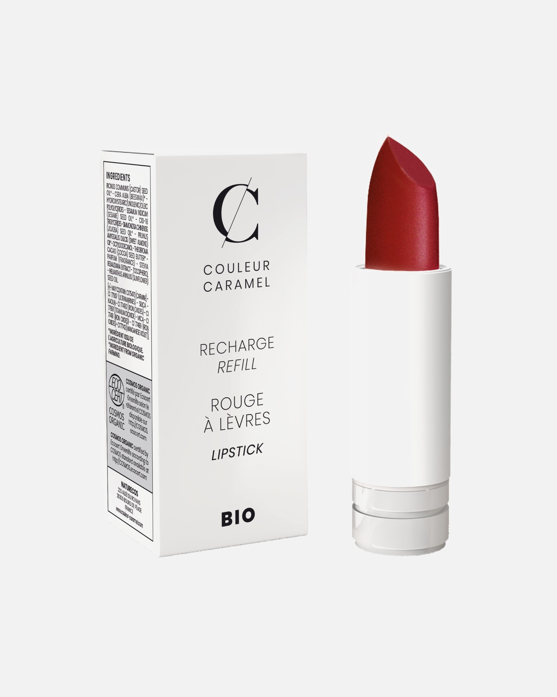 Rouge à lèvres pour Femme COULEUR CARAMEL Rouge à lèvres satiné 238 - Framboiose acidulée
