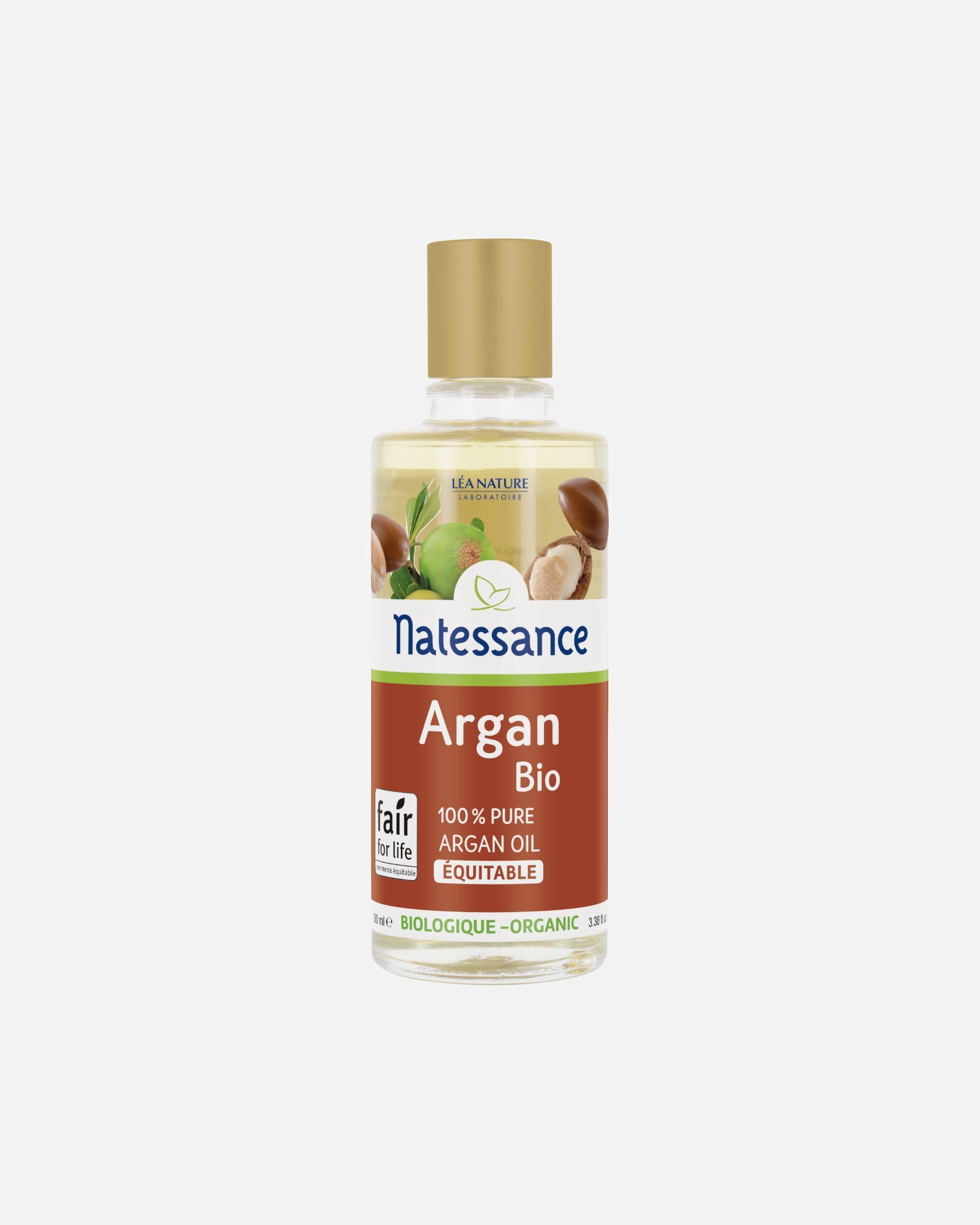 Huile pour le corps pour Unisexe Natessance Default Brand Line Huile d'Argan bio équitable - 100% pure 100 ml