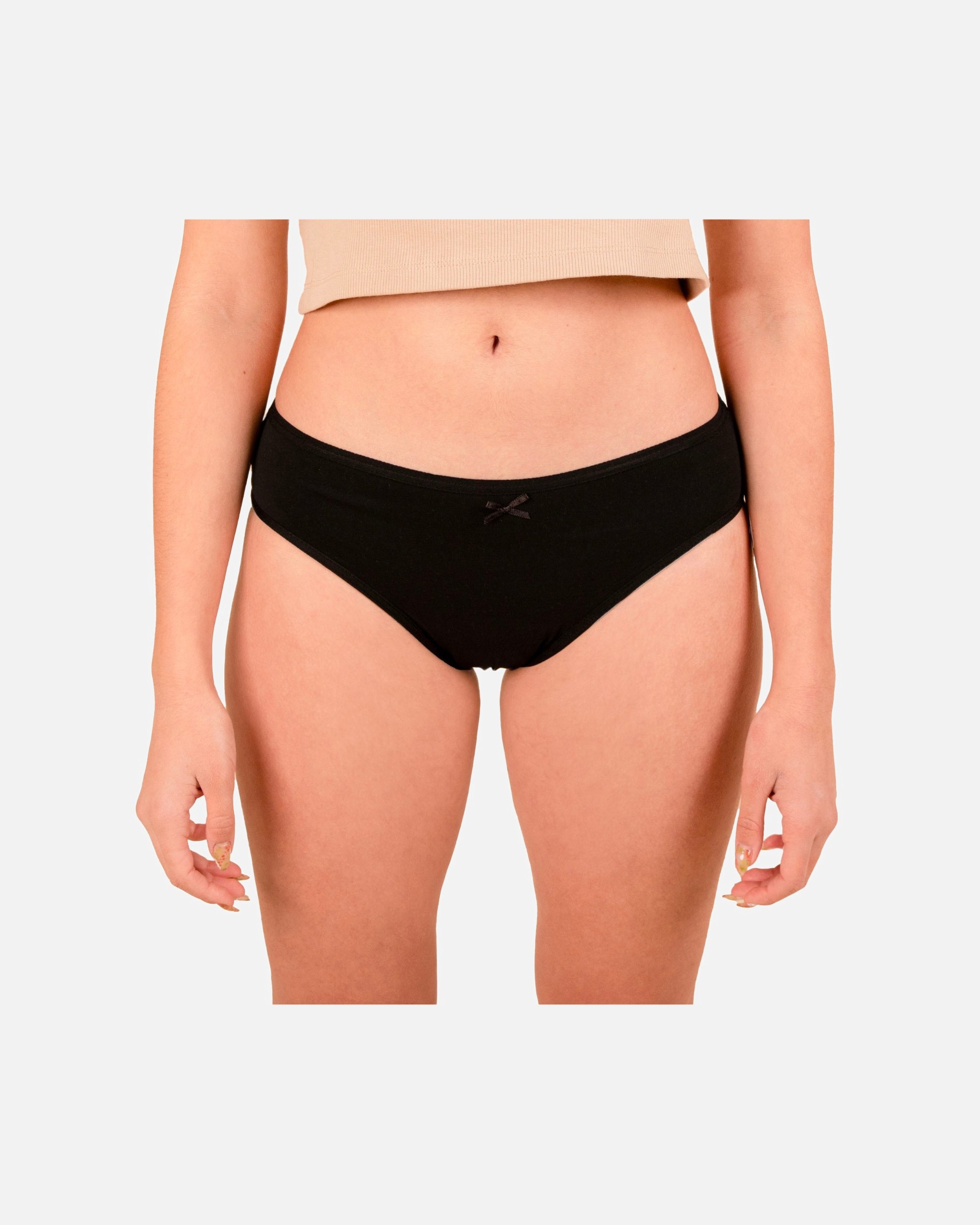 Sous-vêtements menstruels pour Femme jho Culotte menstruelle noire flux moyen TAILLE 40