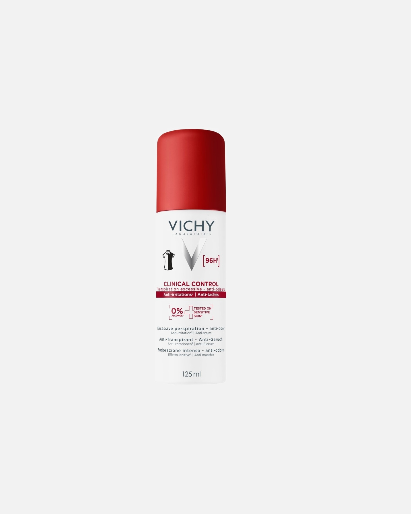Déodorant pour Unisexe Vichy Clinical control transpiration excessive 125 ml