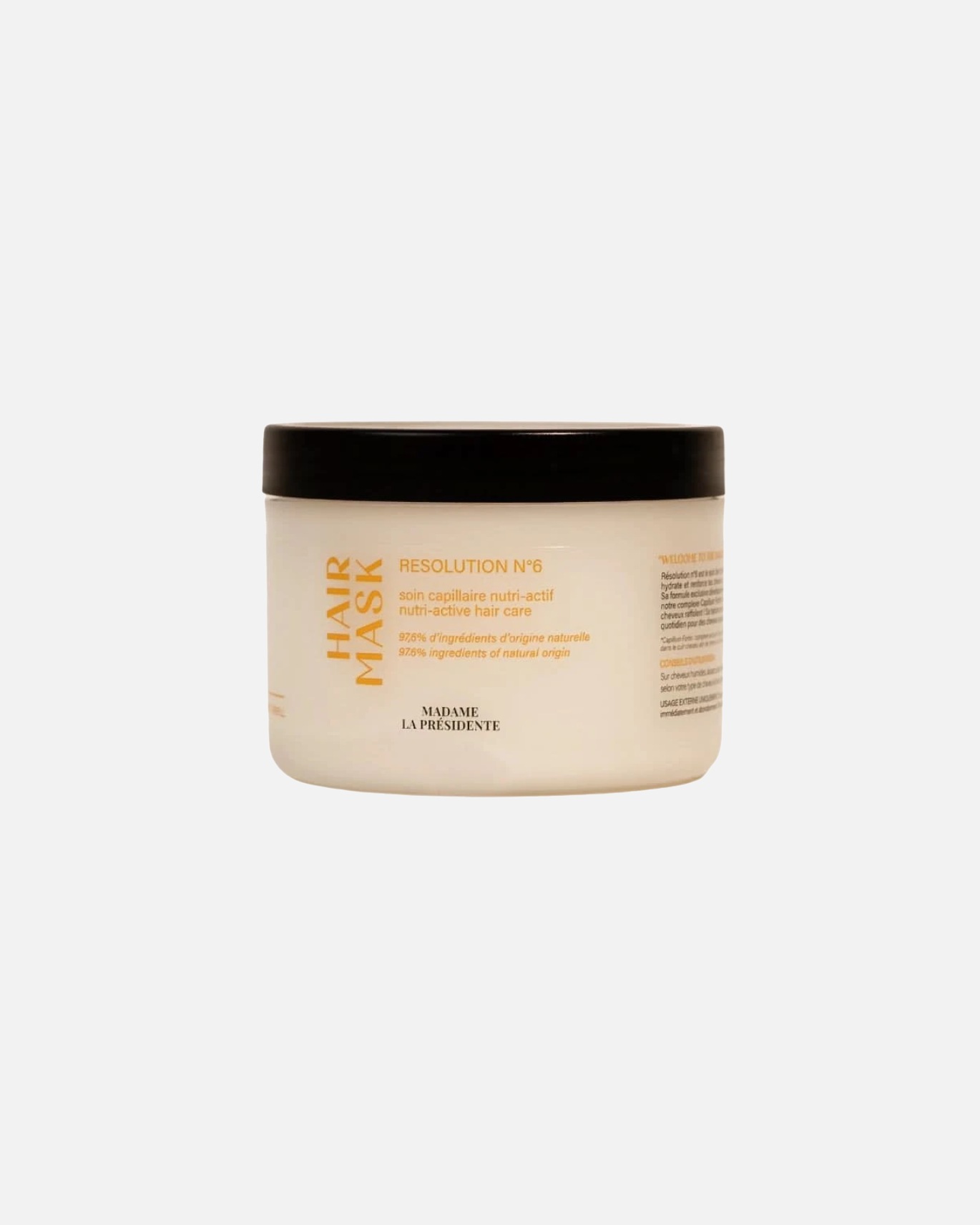 Masque capillaire pour Unisexe Madame La Présidente Résolution N°6 240 ml