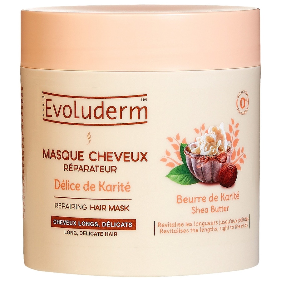 Evoluderm - Masque Cheveux Réparateur Délice de Karité Masque et cure cheveux 500 ml unisex