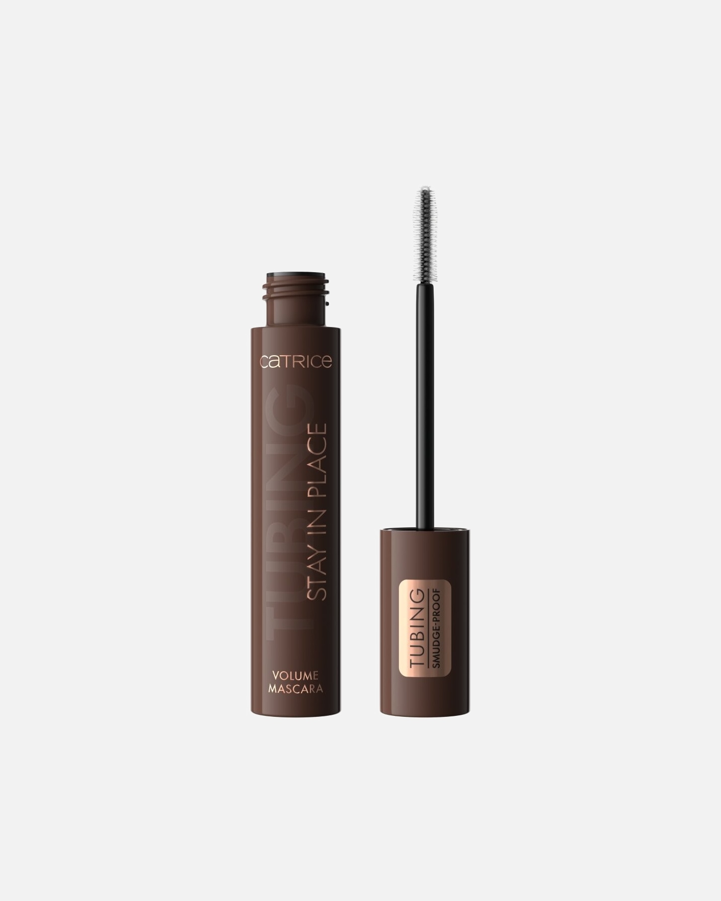 Mascara pour Unisexe Catrice TUBING Stay In Place Volume Brown 020 - PANDA-PROOF BROWN
