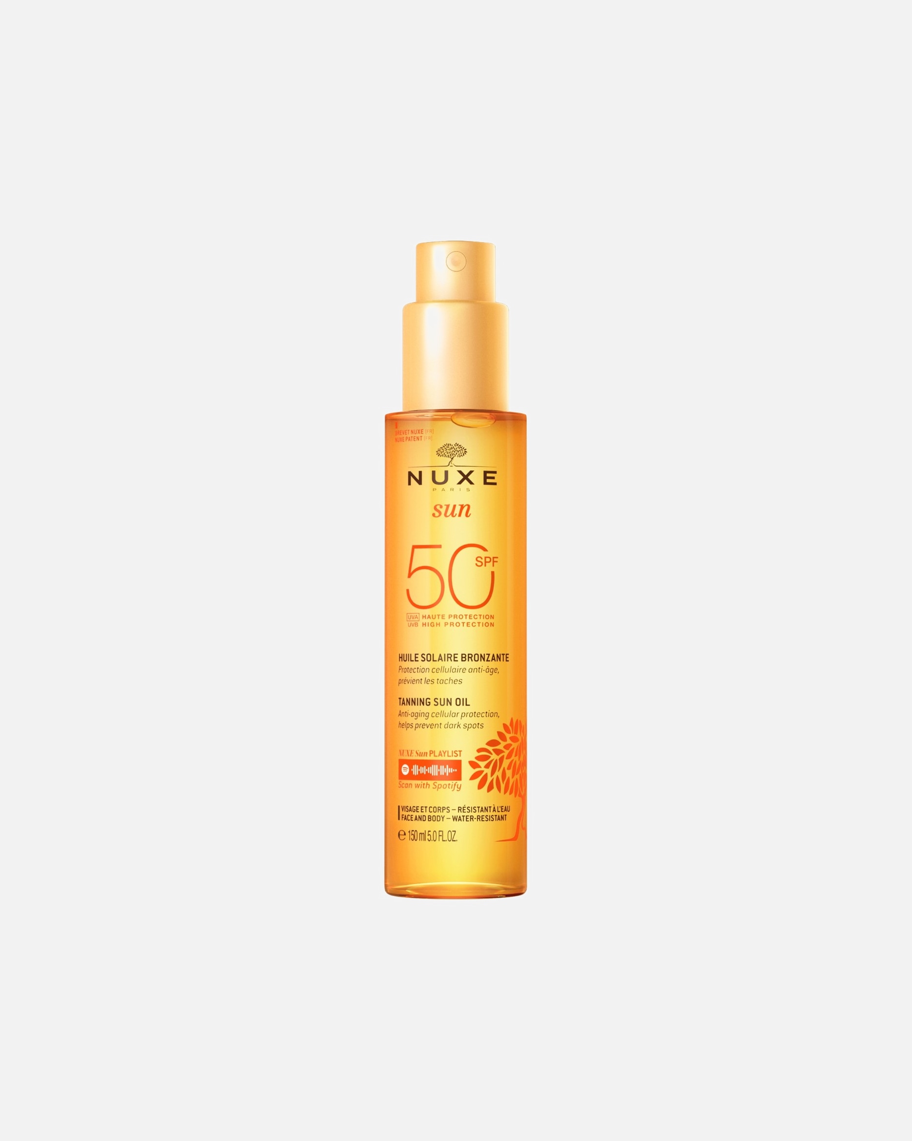 Crème solaire pour Unisexe NUXE Huile Bronzante SPF50 150 ml