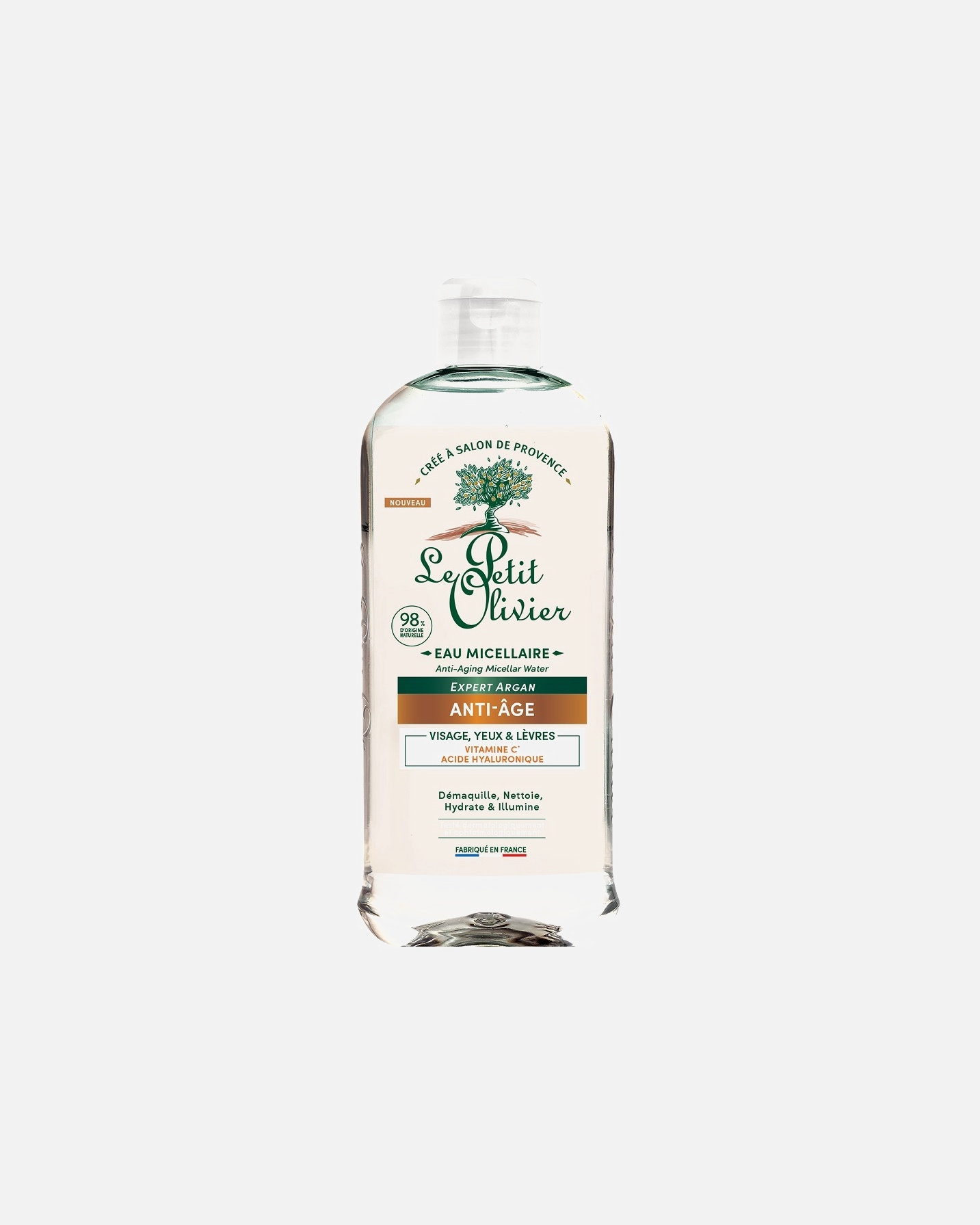 Eau micellaire pour Unisexe Le Petit Olivier Anti-Âge Expert Argan 400 ml
