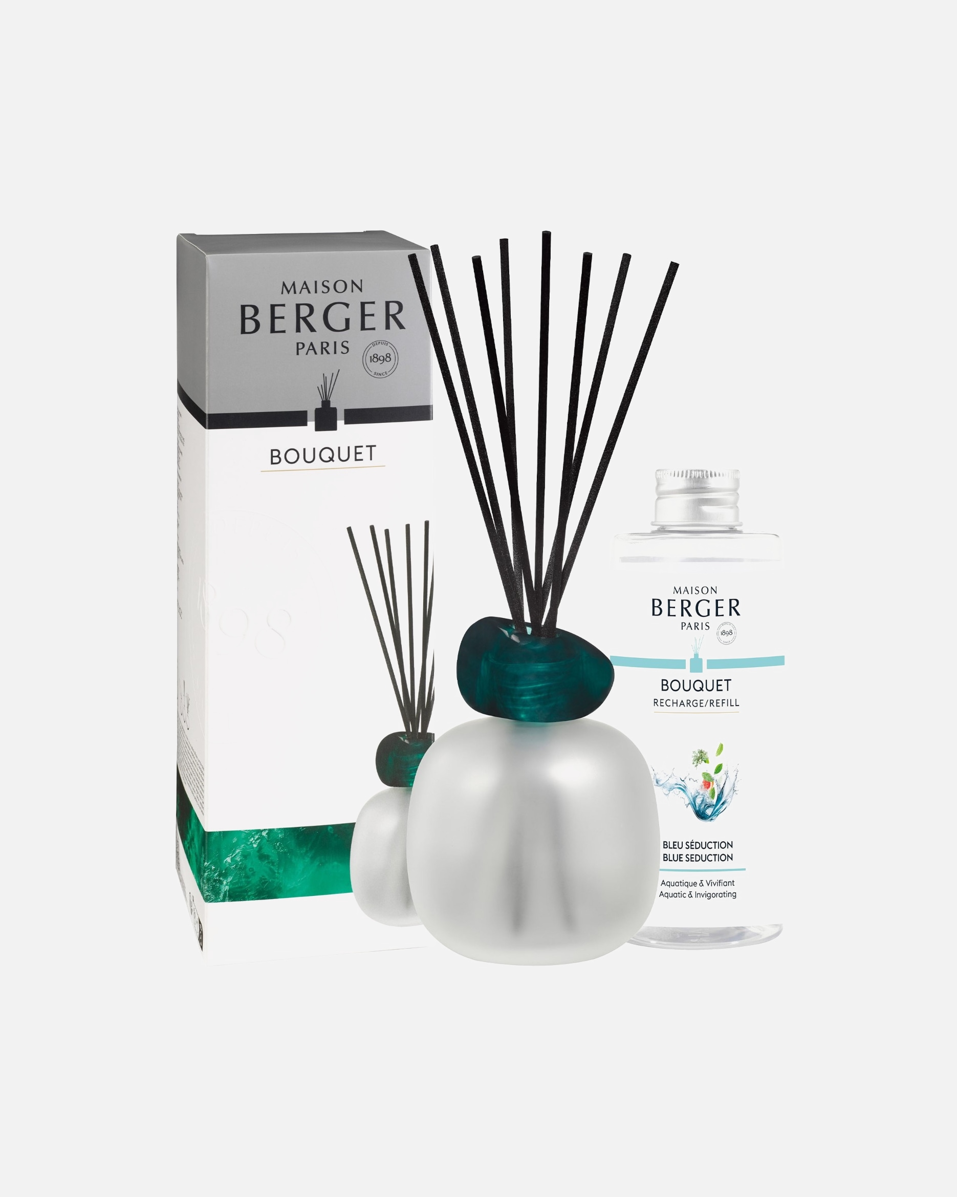 Parfum d'ambiance pour Unisexe Maison Berger BOUQUET MINERAL GIVRE EMERAUDE 1 unité