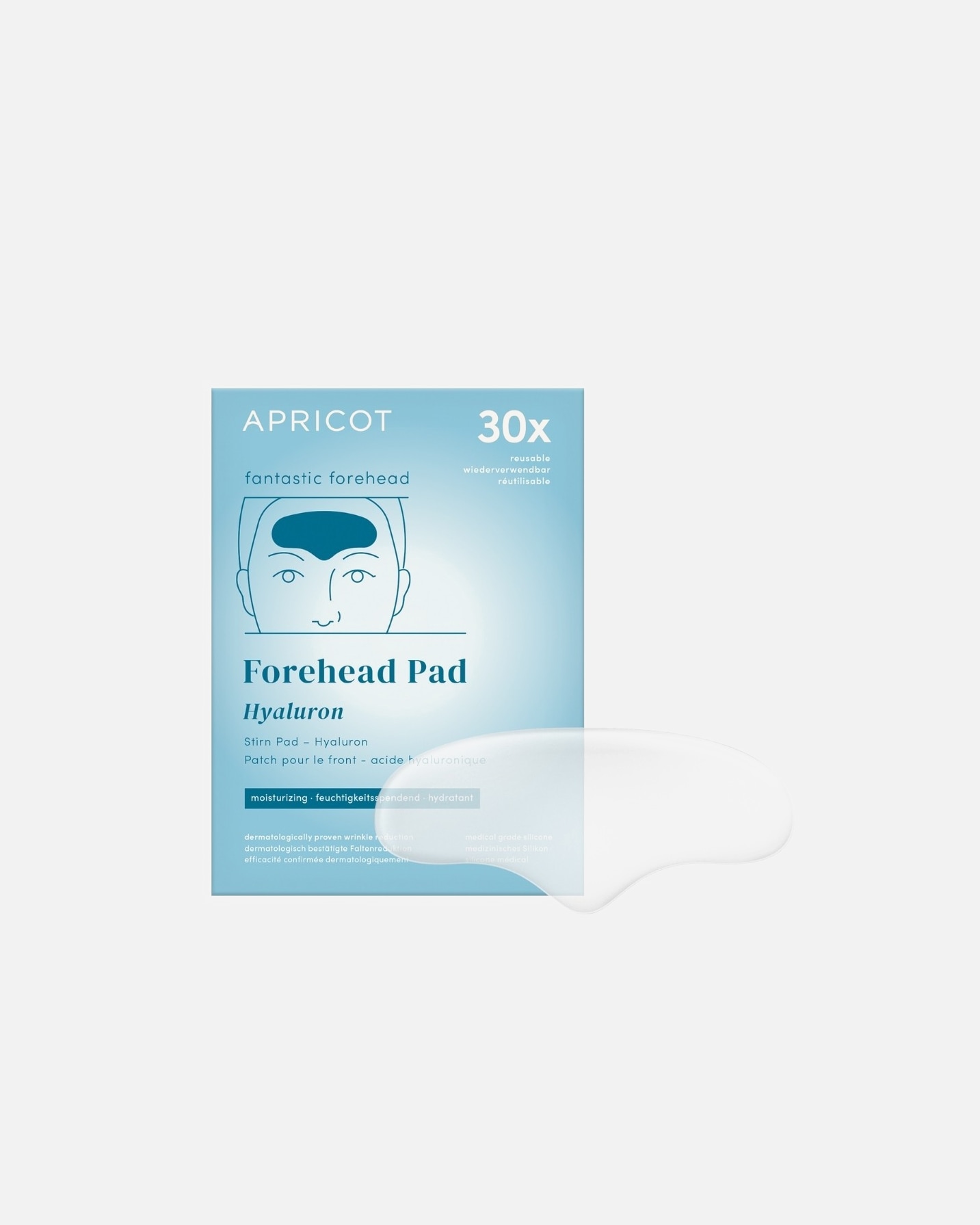 Masque anti-âge pour Unisexe Apricot Pad Front Réutilisable à l’Acide Hyaluronique 1 unité