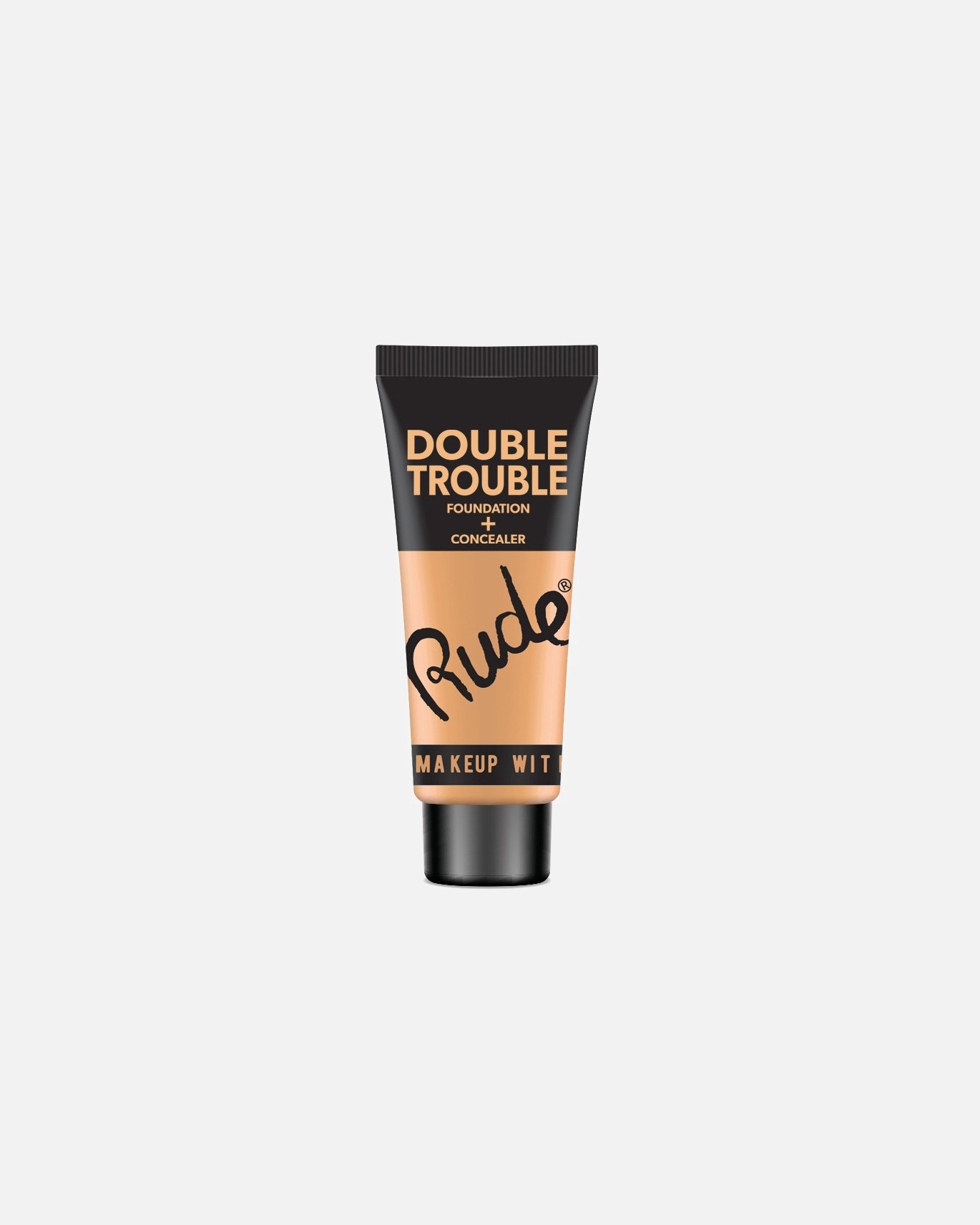 Fond de teint pour Unisexe Rude Cosmetics RUDE DOUBLE TROUBLE Foundation + Concealer - Natural Linen