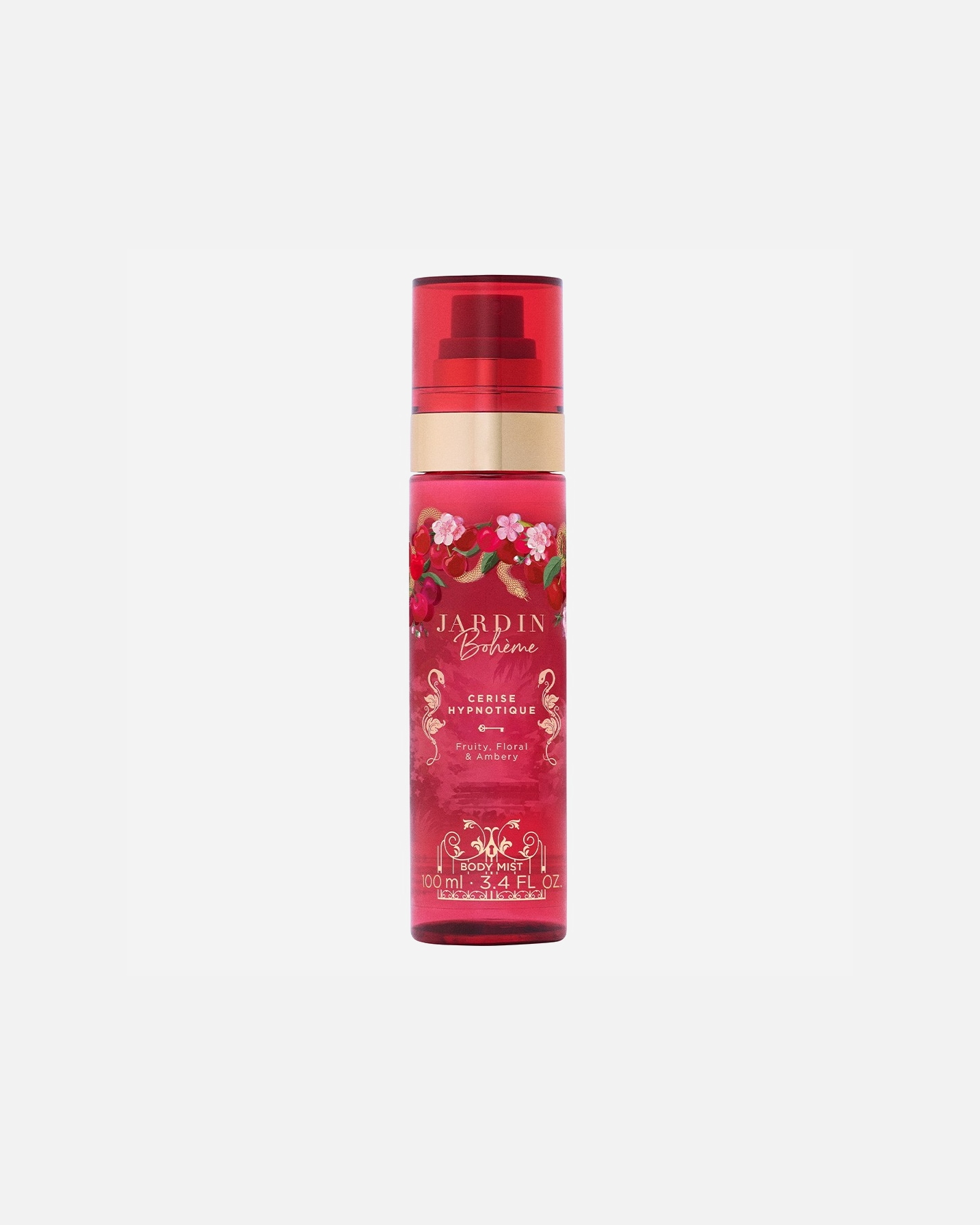 Spray pour le corps pour Unisexe Jardin Bohème Fruit Collection Cerise Hypnotique 100 ml