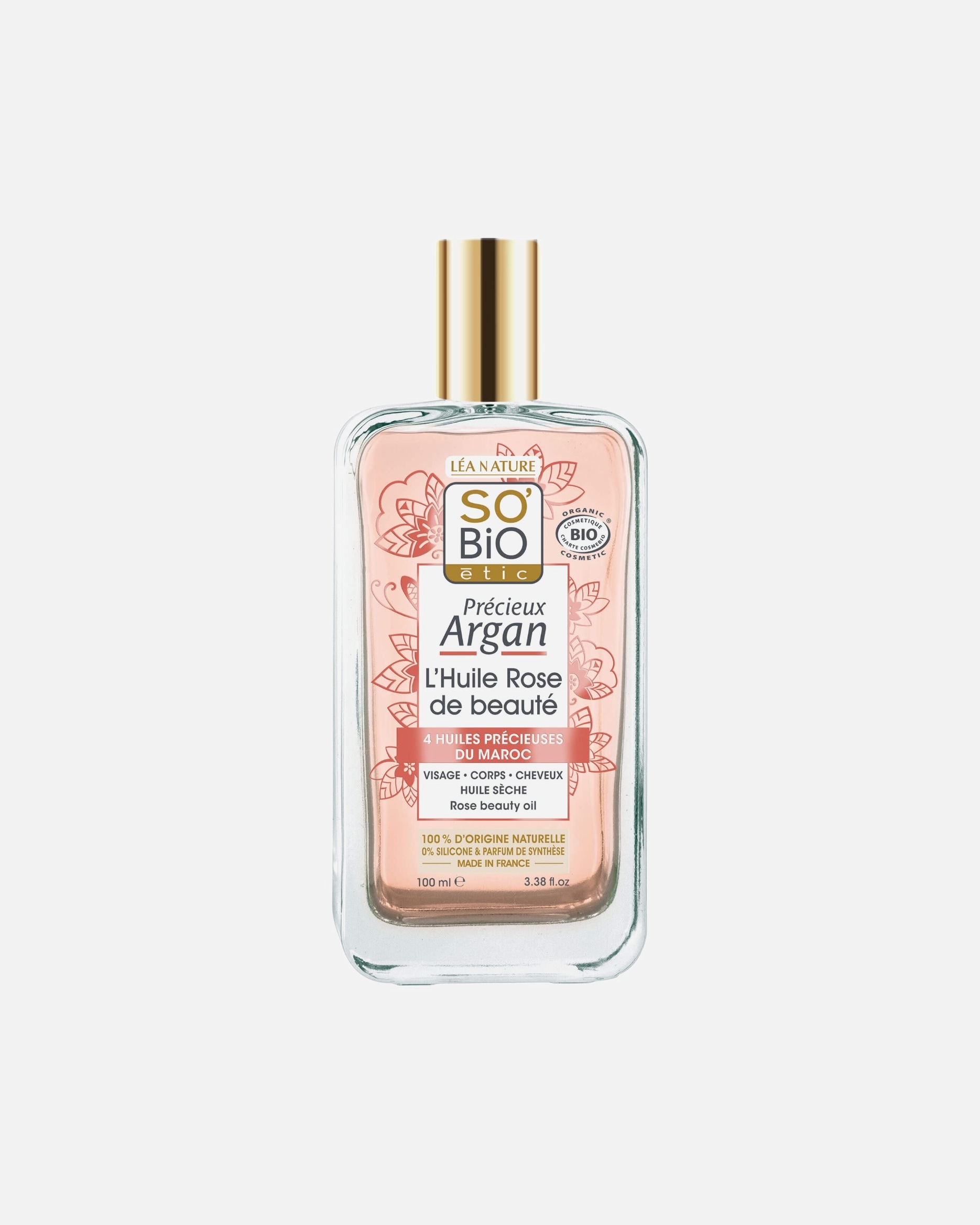 Huile visage pour Unisexe SO BiO étic Huile Rose de beauté 100 ml
