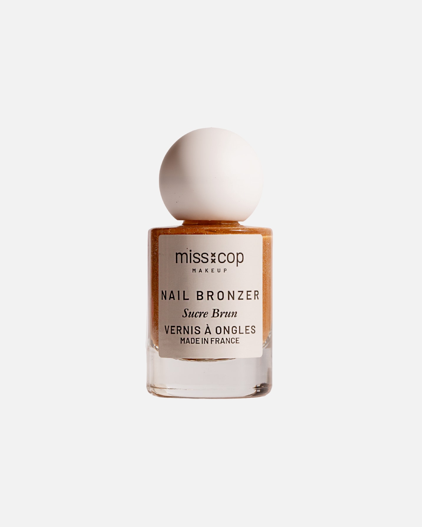Vernis pour Unisexe Miss Cop BRONZER NAILS 03 Sucre brun