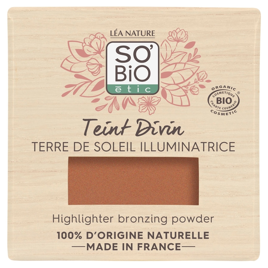 SO BiO étic - Terre de soleil illuminatrice, Teint Divin - 15 Doré medium Bronzer 8 g Marron unisex