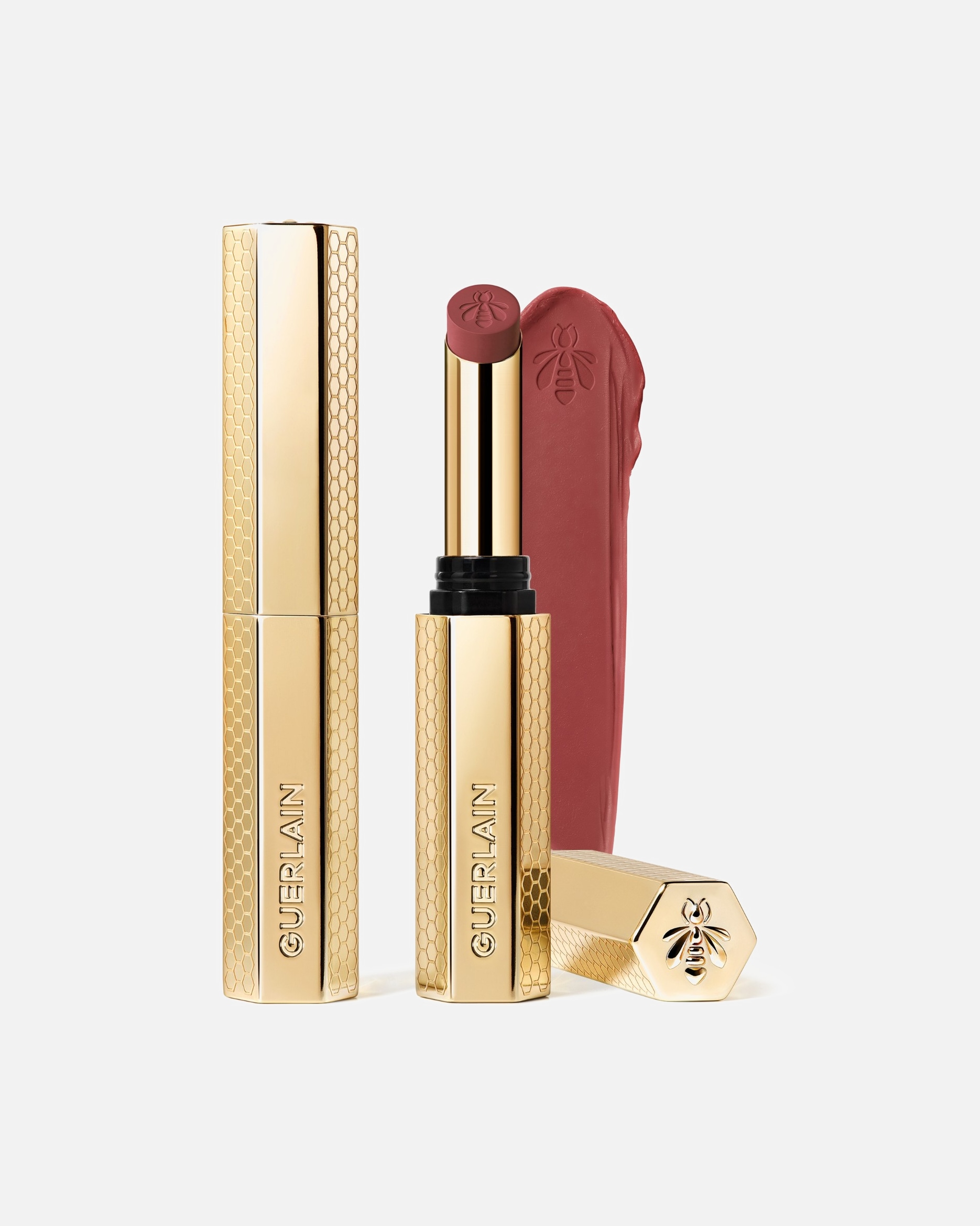 Rouge à lèvres pour Unisexe Guerlain KissKiss Le Rouge à Lèvres Intense Au Miel - Rechargeable 396 PEONY KISS