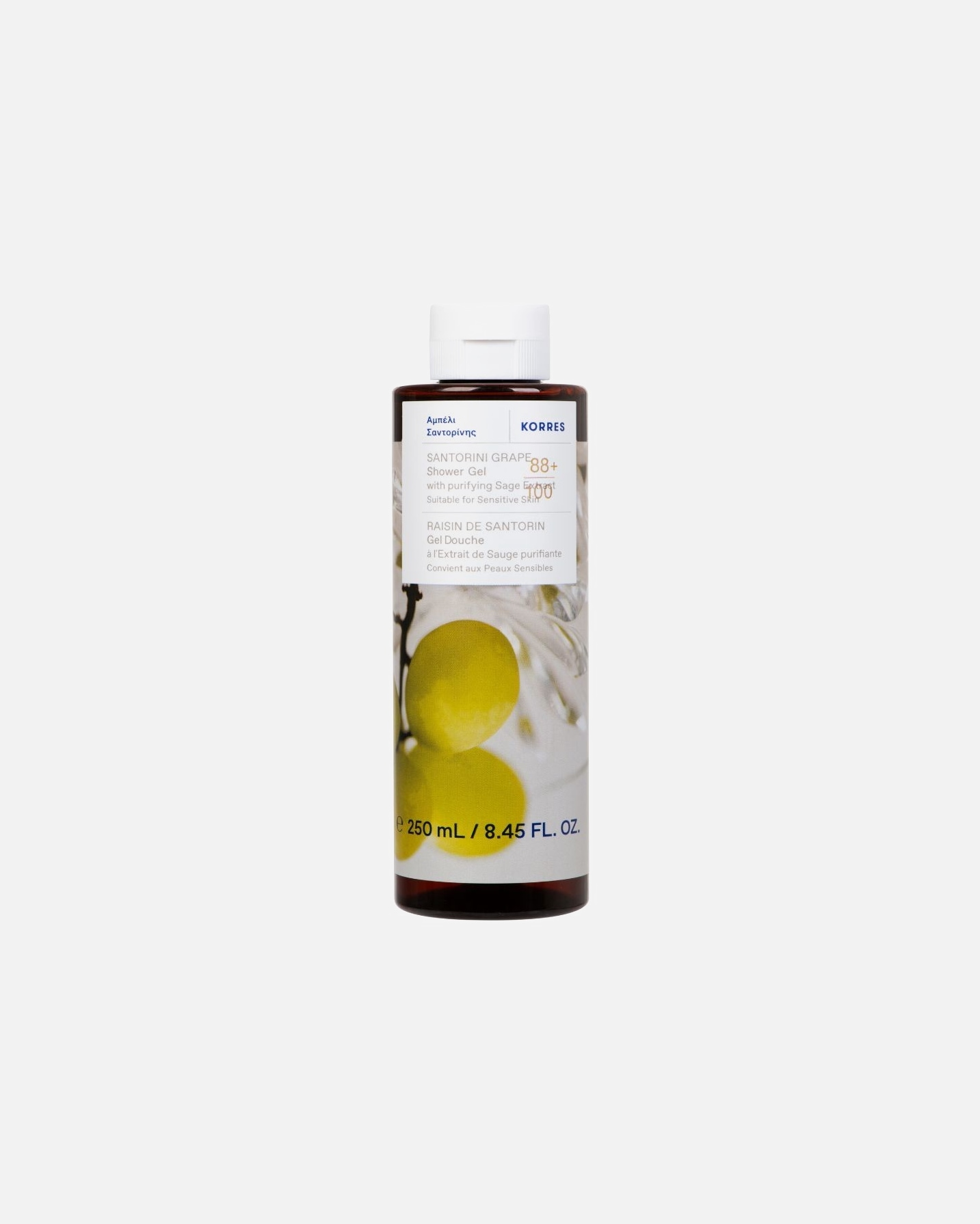 Gel douche pour Unisexe KORRES Raisin de Santorin 250 ml