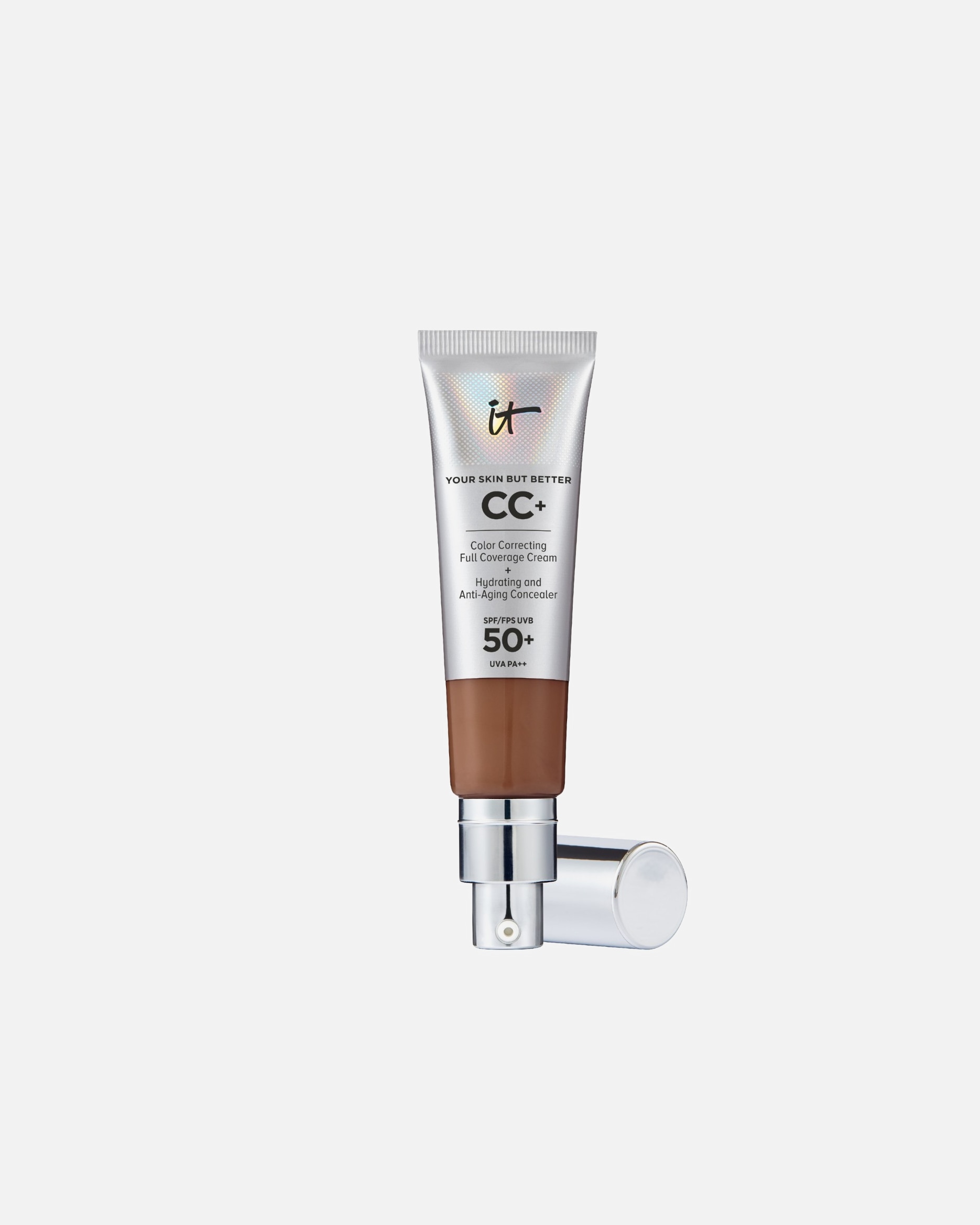 CC crème pour Unisexe IT Cosmetics Your Skin But Better CC+ Cream SPF 50+ Deep Honey