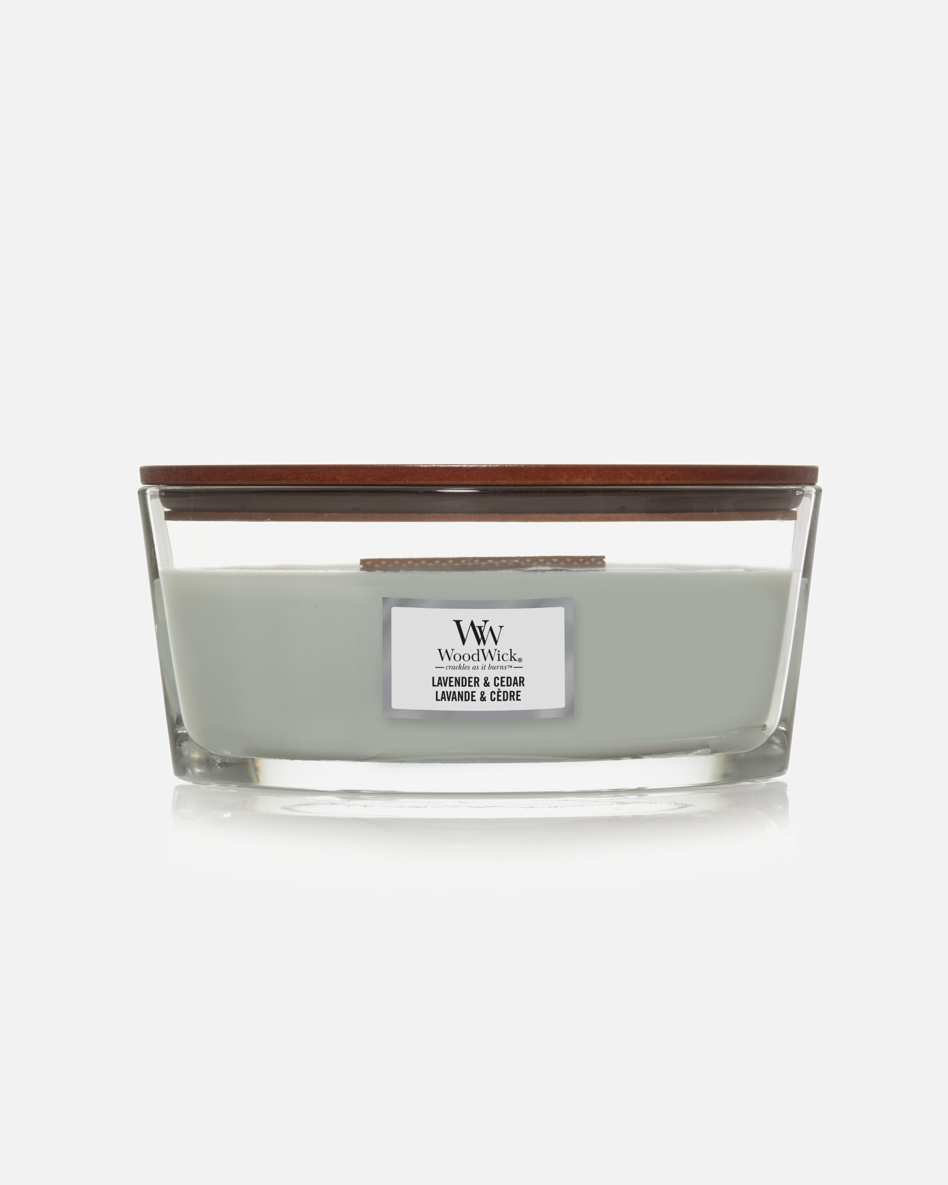 Bougie pour Unisexe WoodWick Lavande & Cèdre Lavande & Cèdre