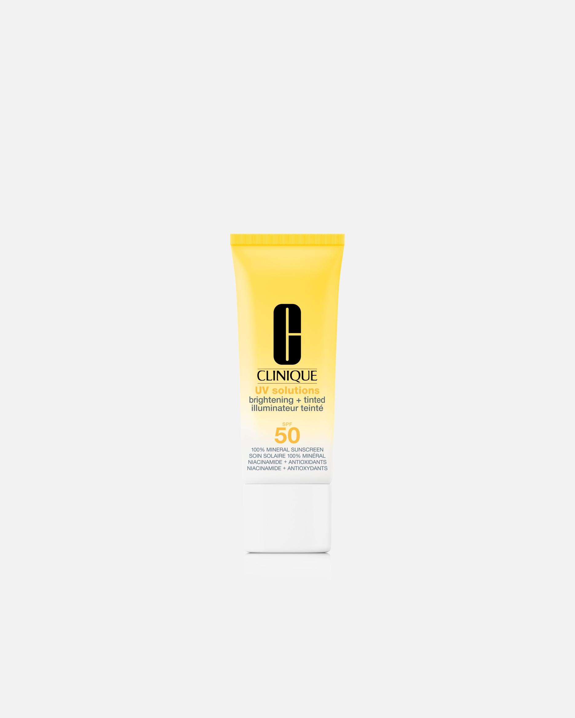 Crème de jour teintée pour Unisexe Clinique UV Solutions™ Soin Solaire Illuminateur Teinté SPF 50 01 - LIGHT-MEDIUM